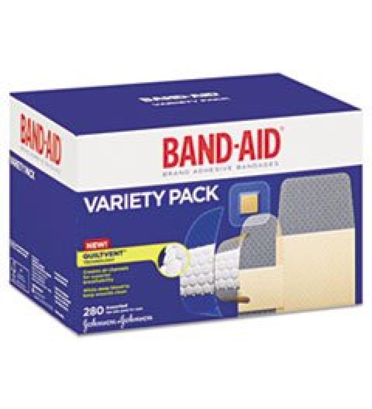 Sheer/Wet Adhesive Bandages Assorted Sizes 280/Box