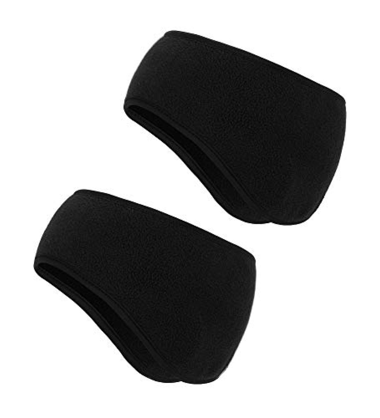 Boao Fleece Ear Warmer Headbands - 2 Pieces for Adult Kids, Winter Black Headbands - Buy Online on GoSupps.com