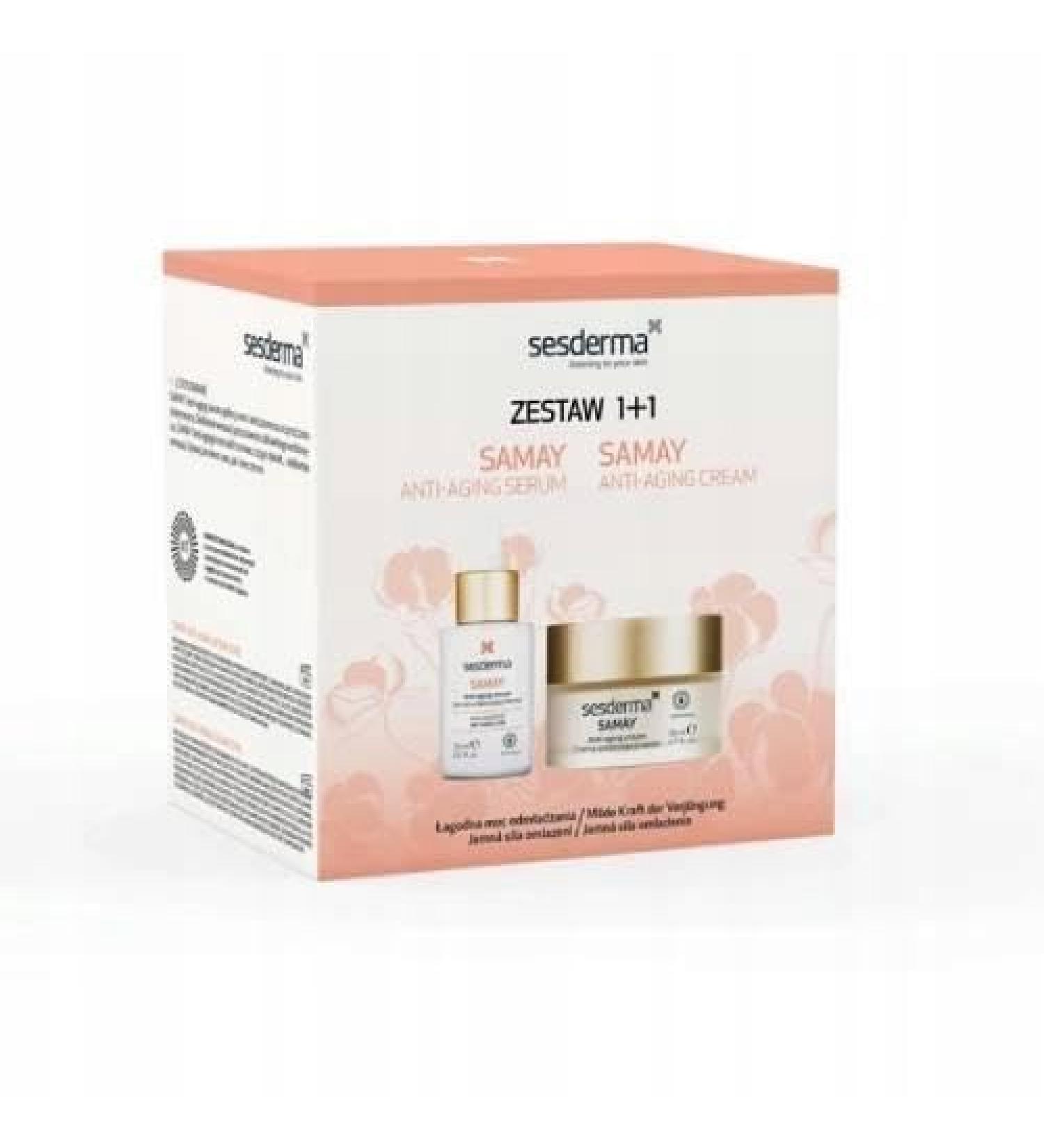 SESDERMA Sesderma Christmas Kit: Samay anti-aging cream 50ml and serum 30ml - For sensitive skin with visible signs of aging