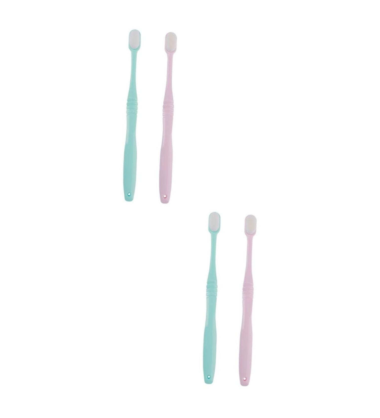 Gleavi 4-Piece Soft Manual Toothbrush Set for Adults Travel-Friendly Sensitive Nylon Bristles - Ideal for Gentle Teeth Cleaning - Buy Online on GoSupps.com