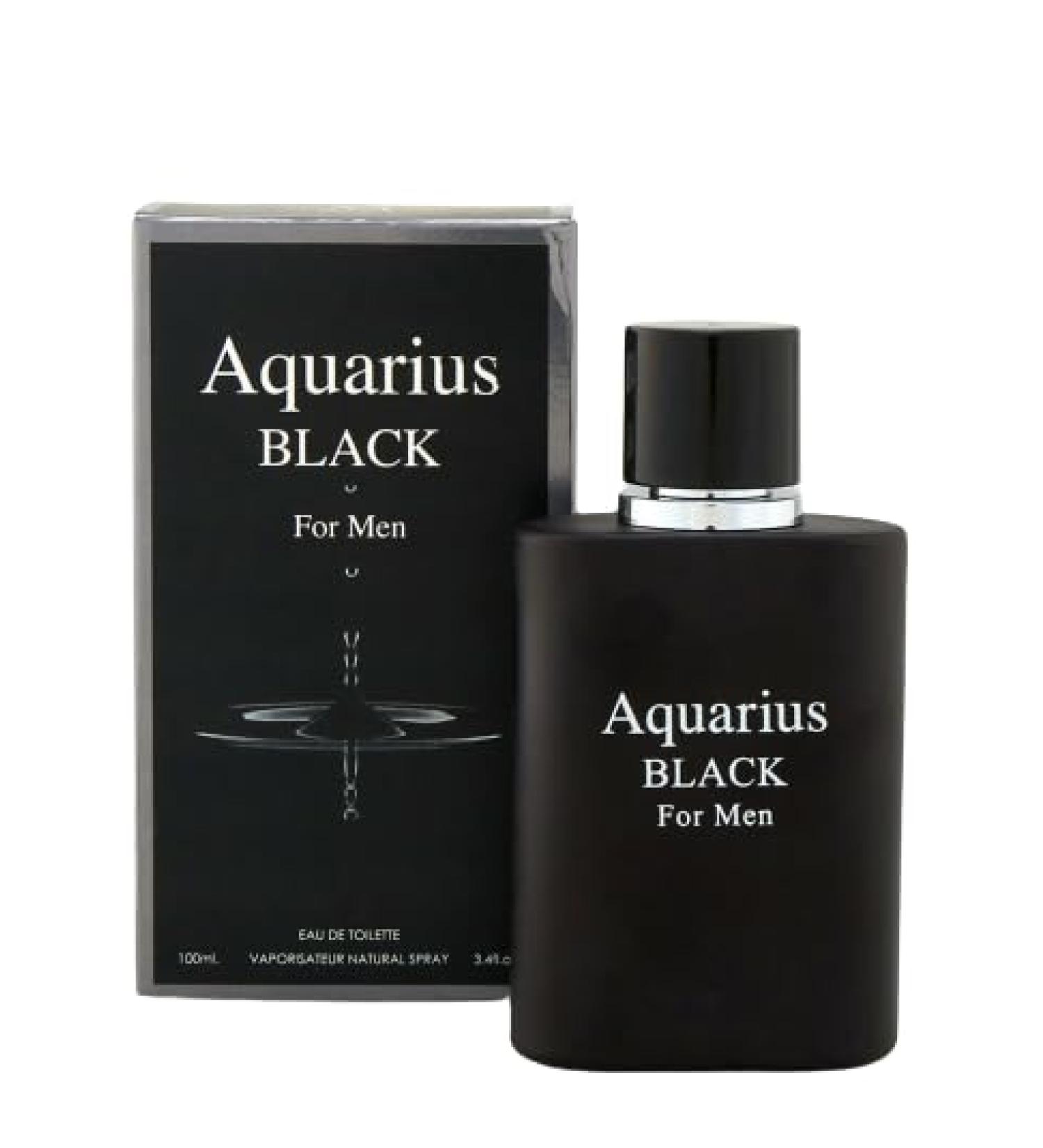 AQUARIUS BLACK Men's Designer Inspired Cologne EDT. Aromatic Aquatic fragrance for men 3.4 Fl. Oz. Eau de Parfum - Buy Online on GoSupps.com