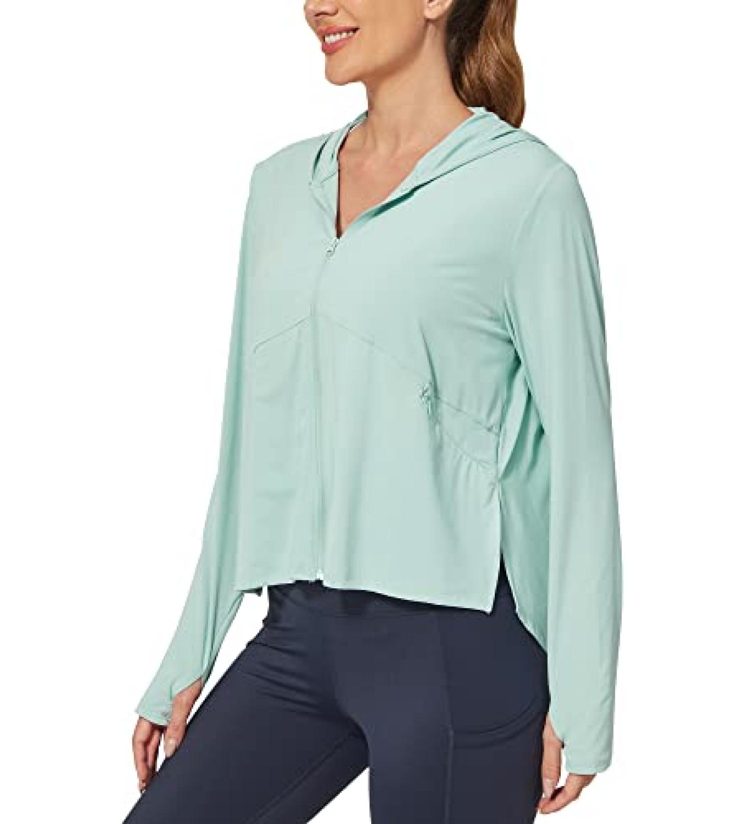 G4Free Women's UPF 50+ Sun Protection Hoodie Jacket - Mint Green - Size Large - Buy Online on GoSupps.com
