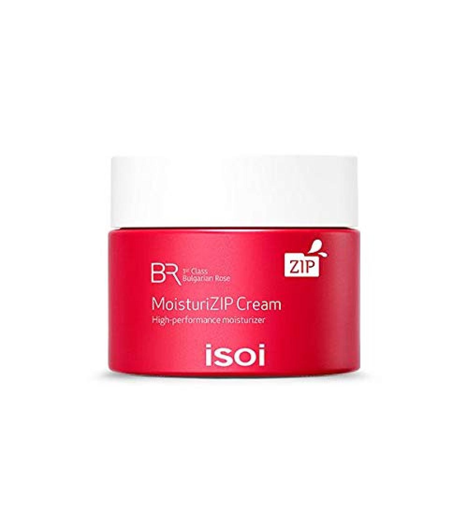 isoi Bulgarian Rose MoisturiZIP Cream 50g (1.69 oz)-Intense concentrated moisturizing cream all day hydration for very dry and sensitive skin high performance natural face moisturizer
