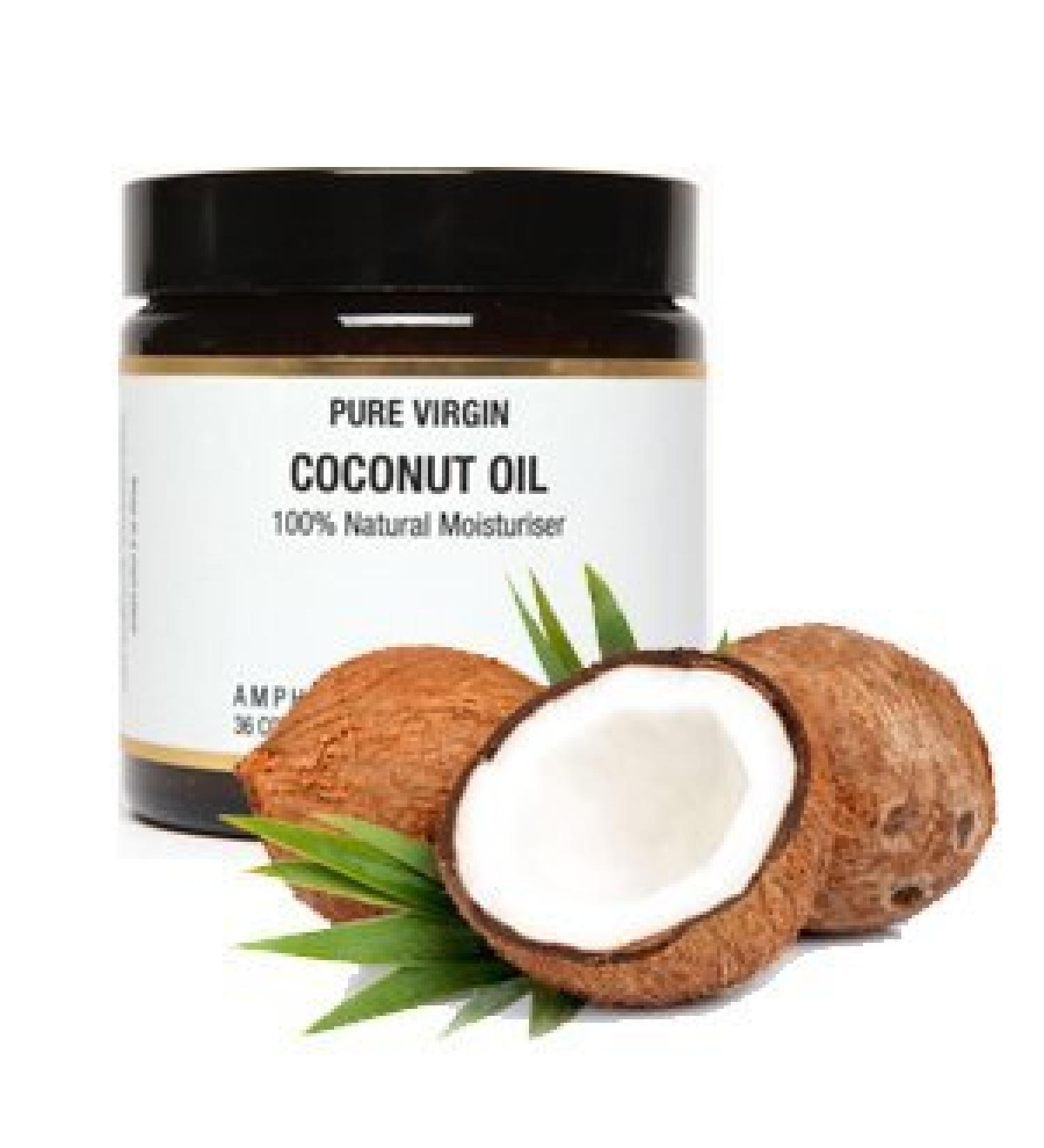 Amphora Aromatics Pure Natural Virgin Coconut Oil Moisturiser 120ml (Cocos nucifera)