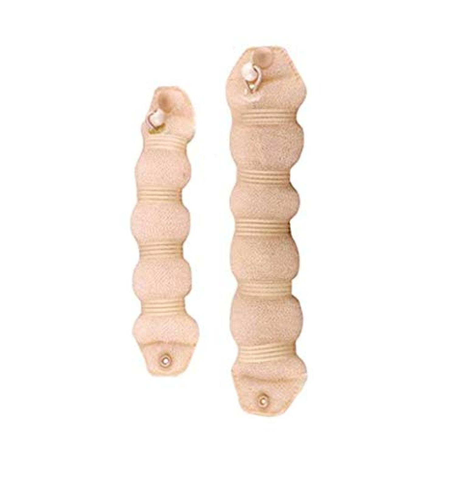 Set of 2 Beige Magic Hair Styling Donut Bun Rings for Women and Girls - 1 Large + 1 Small - Buy Online on GoSupps.com