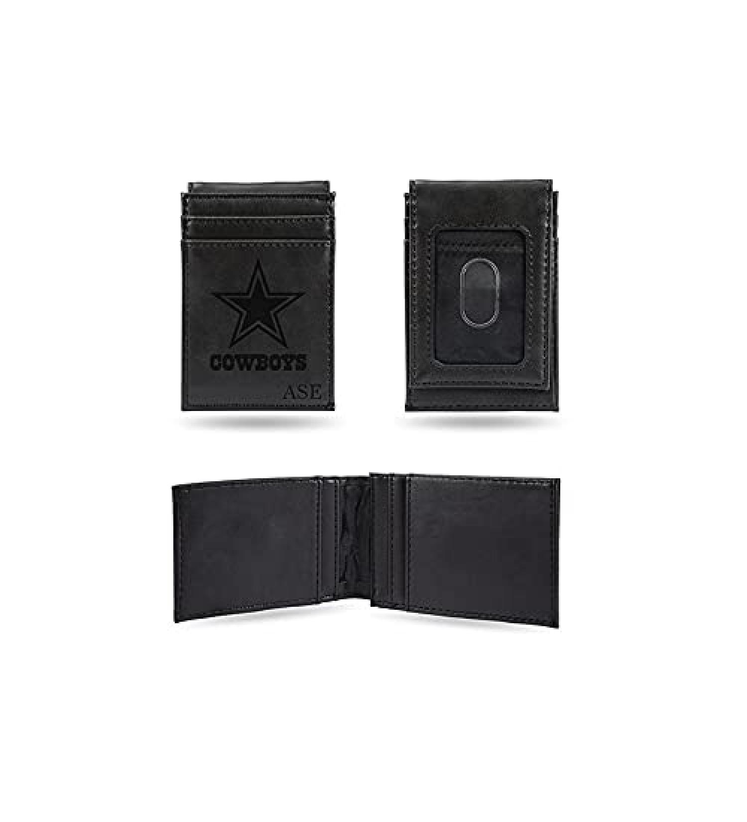 Custom Laser Engraved Dallas Cowboys Front Pocket Wallet - Slim & Lightweight | Personalized NFL Gift - Buy Online on GoSupps.com