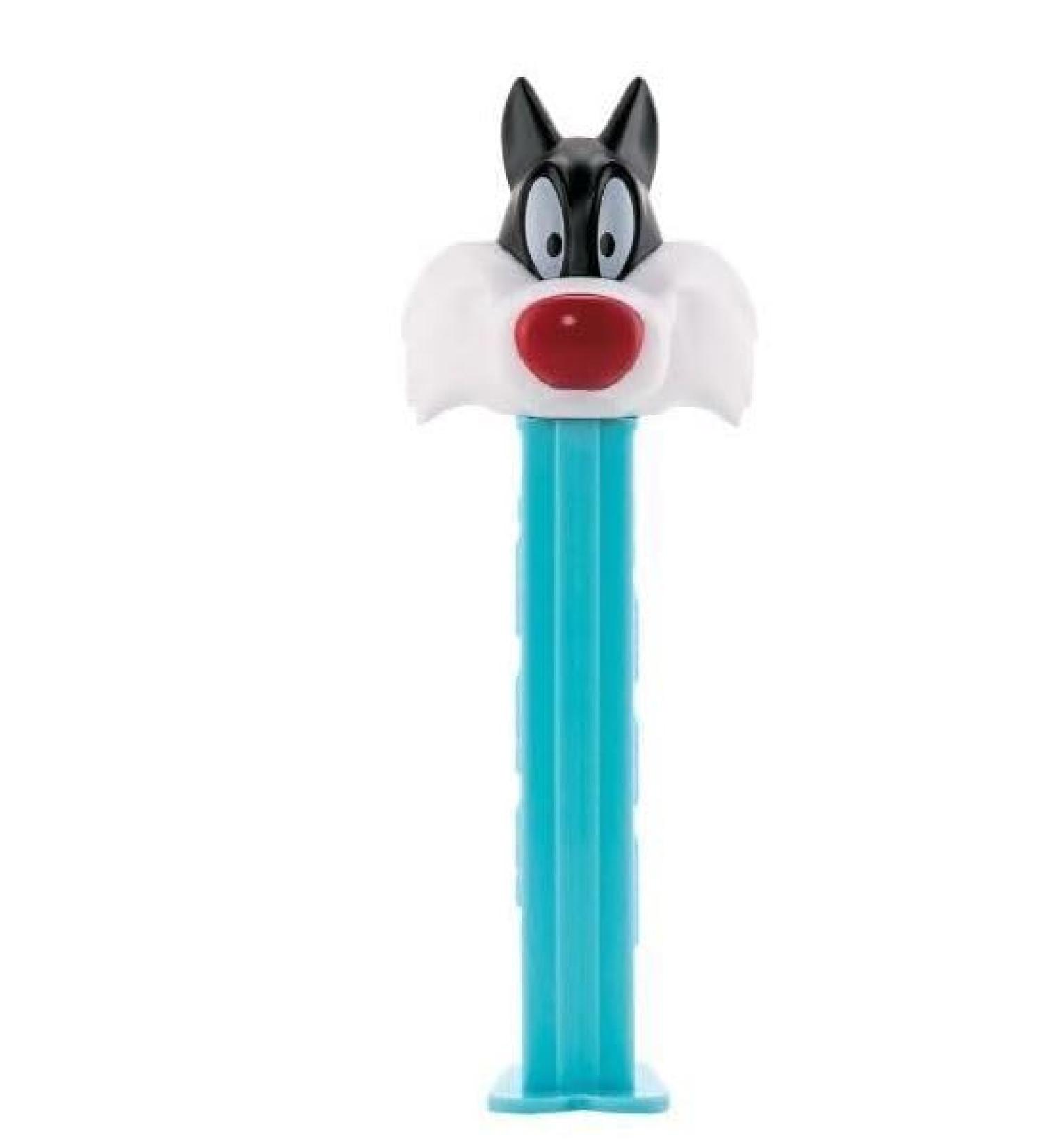 PEZ Looney Tunes pez dispenser Refillable Collect Them All Daffy Duck Tweety Bugs Bunny (Sylvester One Size) Sylvester 1 Count (Pack of 1)