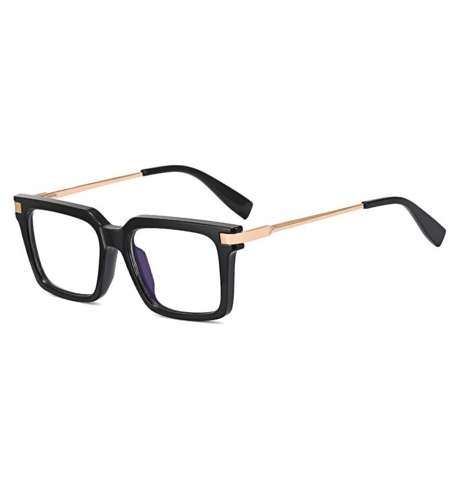 Buy Blue Light Blocking Eyeglasses for Clear Vision | Large Reading Glasses +350 | Sturdy & Stylish Black Frame - Buy Online on GoSupps.com