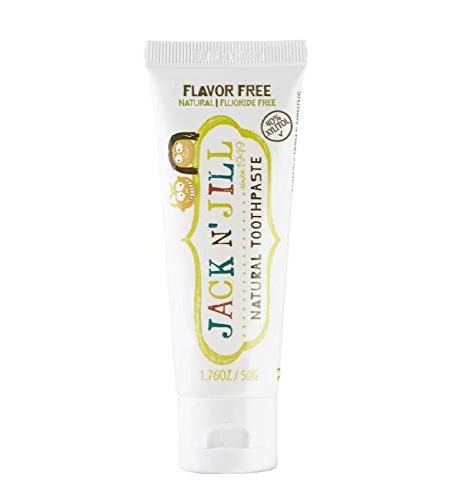 Jack n Jill Flavor Free Natural Toothpaste - 1.76 oz | Kids & Family Safe - Buy Online on GoSupps.com