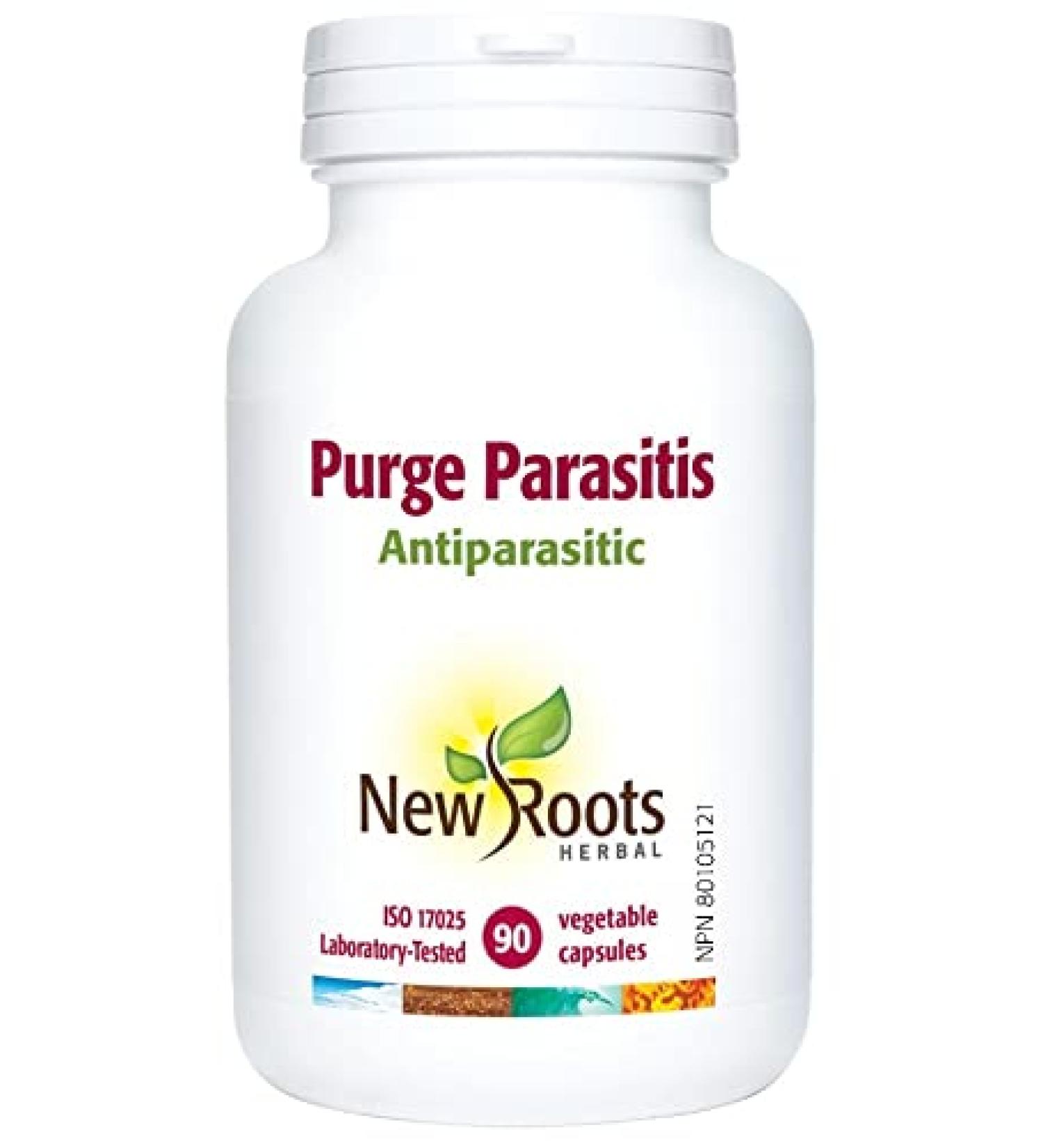 New Roots Herbal Purge Parasitis Capsules 90 Veg Caps for Adults - Comprehensive Parasite Cleanse with Wormwood Black Walnut Hull - Digestive & Antiparasitic Support Supplement - 1 Bottle 90 Count (Pack of 1) - Buy Online on GoSupps.com