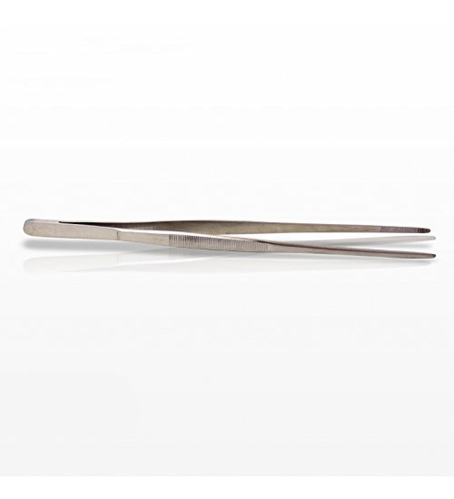 Tweezers straight 14 cm stainless steel feeding tweezers