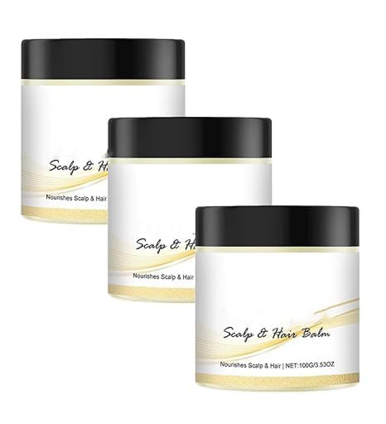 Baume stimulant pour le cuir chevelu et les cheveux nourrit le cuir chevelu HaIR Karit et les cheveux cr me nourrissante N-ourishing SCAlp Health Nutrition Care pour tous les types de cheveux (3 3 pi ces. - Buy Online on GoSupps.com