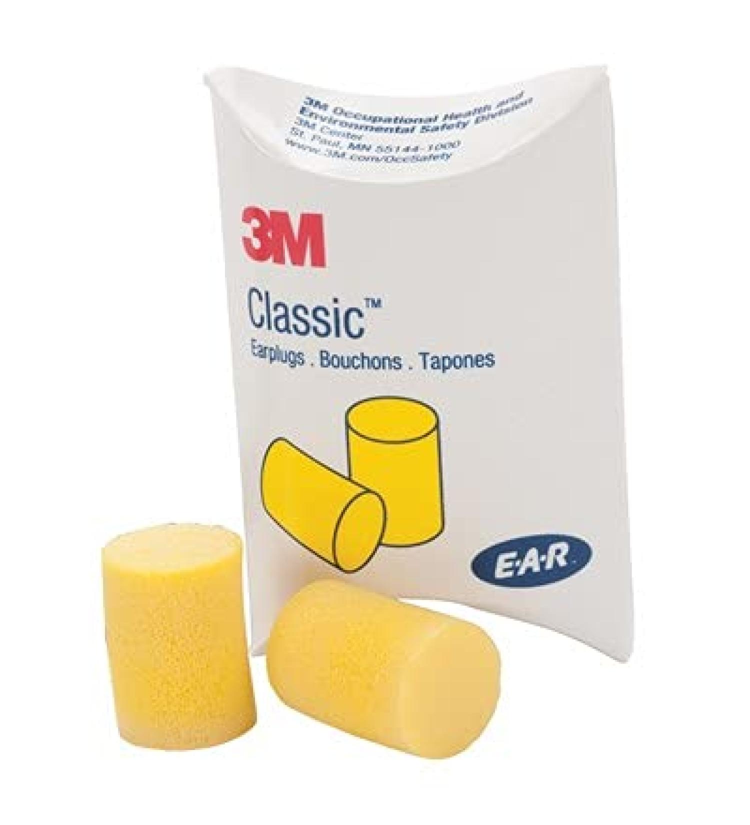 3M - Ear Classic Ear Plugs - 50 Pairs Of Individually Wrapped Ear Plugs