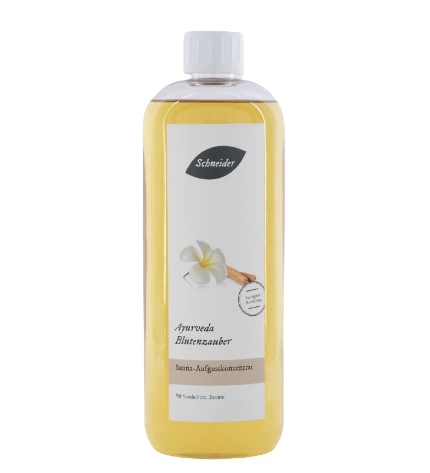 Schneider Sauna Supplies - Ayurveda Flower Magic Infusion Concentrate 1000ml | Exotic Sweet Sauna Experience - Buy Online on GoSupps.com