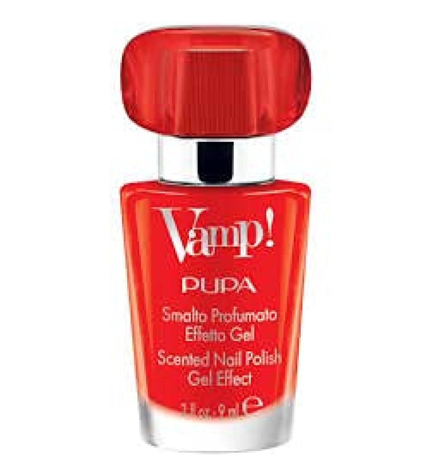 Pupa Vamp! Smalto Profumato Effetto Gel 201 Fire Red