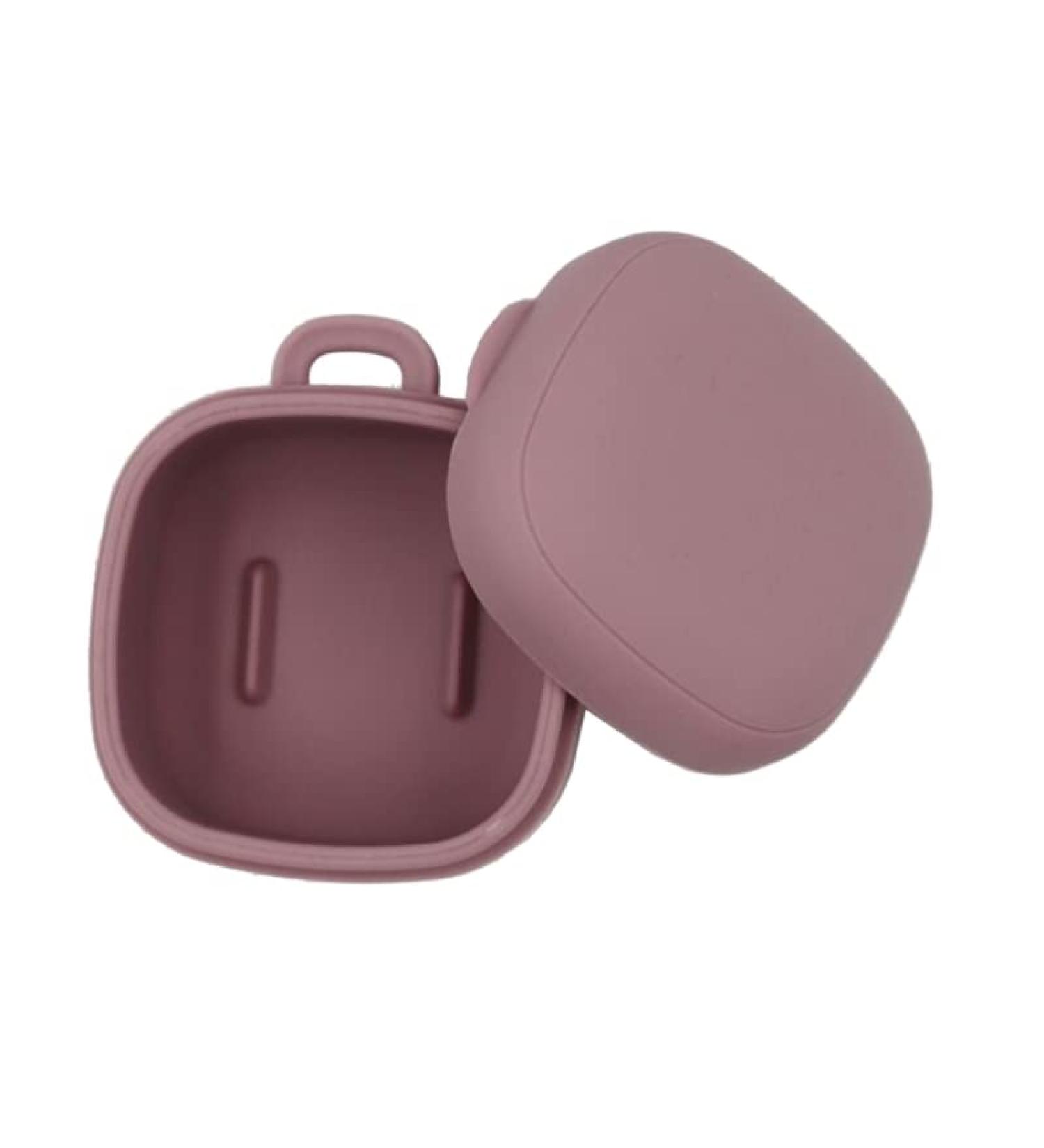 Nagris Silicone Soother Holder - Toddler Pacifier Organizer Case and Teether Storage Box in Purple - Buy Online on GoSupps.com