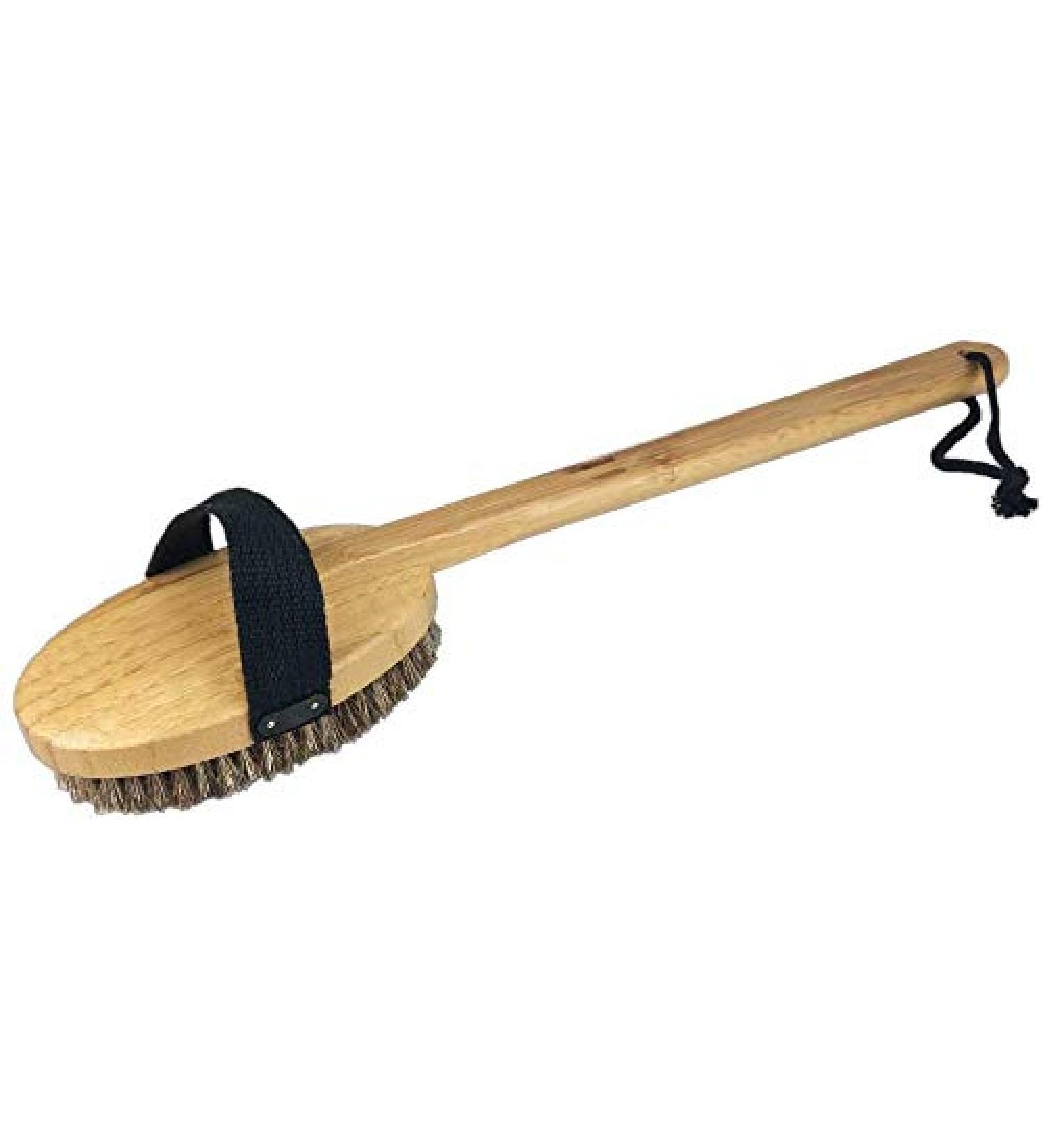 SudoreWell high-quality back brush body brush long made of bamboo wood with natural hair