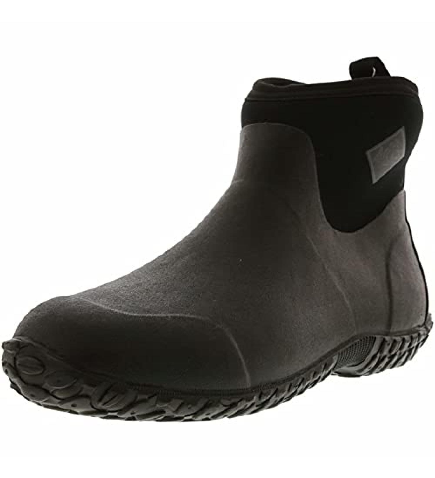Muckster II Ankle-Height Men's Rubber Garden Boots Size 10 Black - Waterproof and Comfortable - Buy Online on GoSupps.com