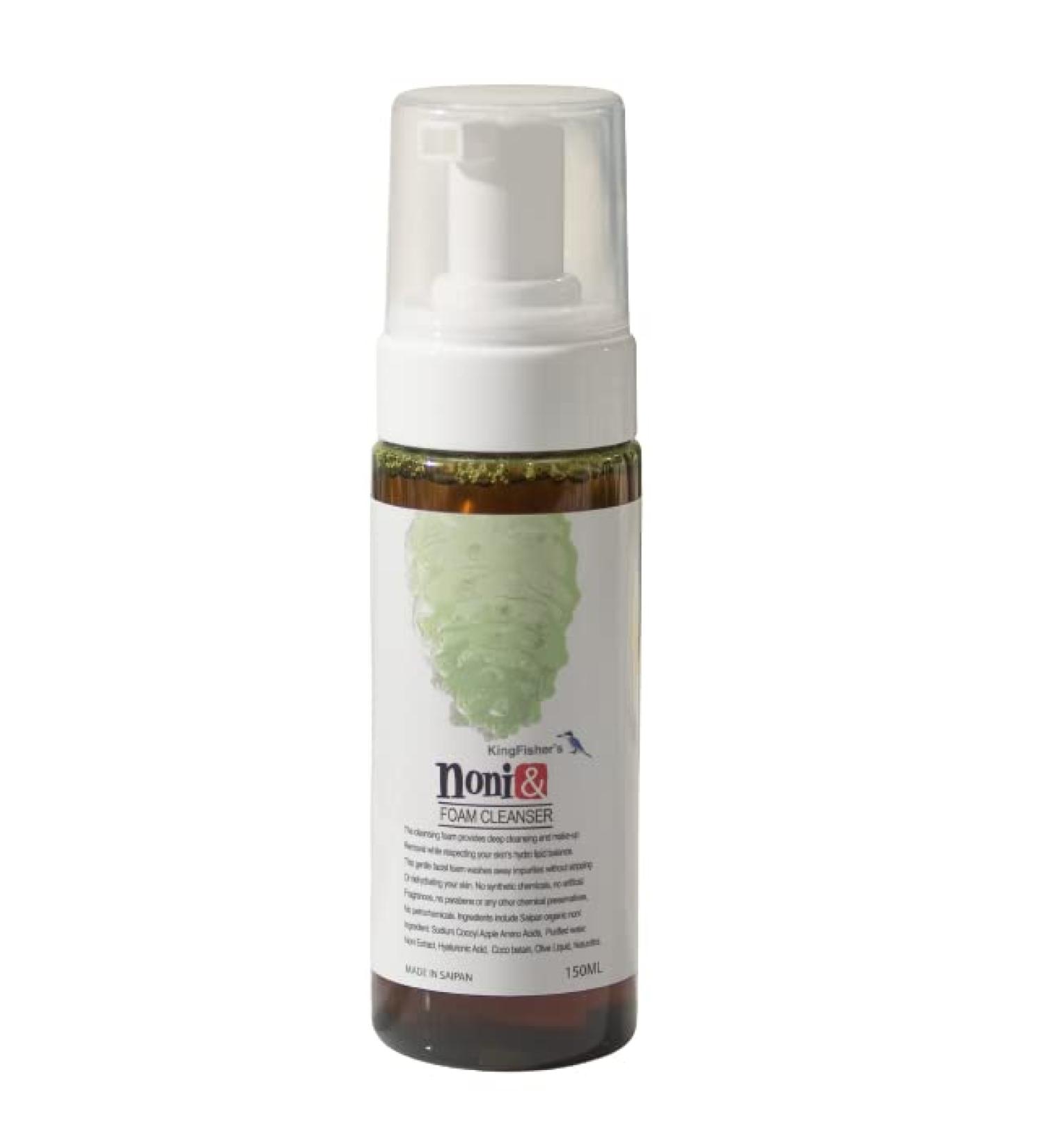Kingfisher Noni Foam Cleanser | Organic Hypoallergenic Facial Cleanser for Sensitive Skin | Fragrance-Free & Infant Safe - 5.1 Fl Oz (150ml - Buy Online on GoSupps.com