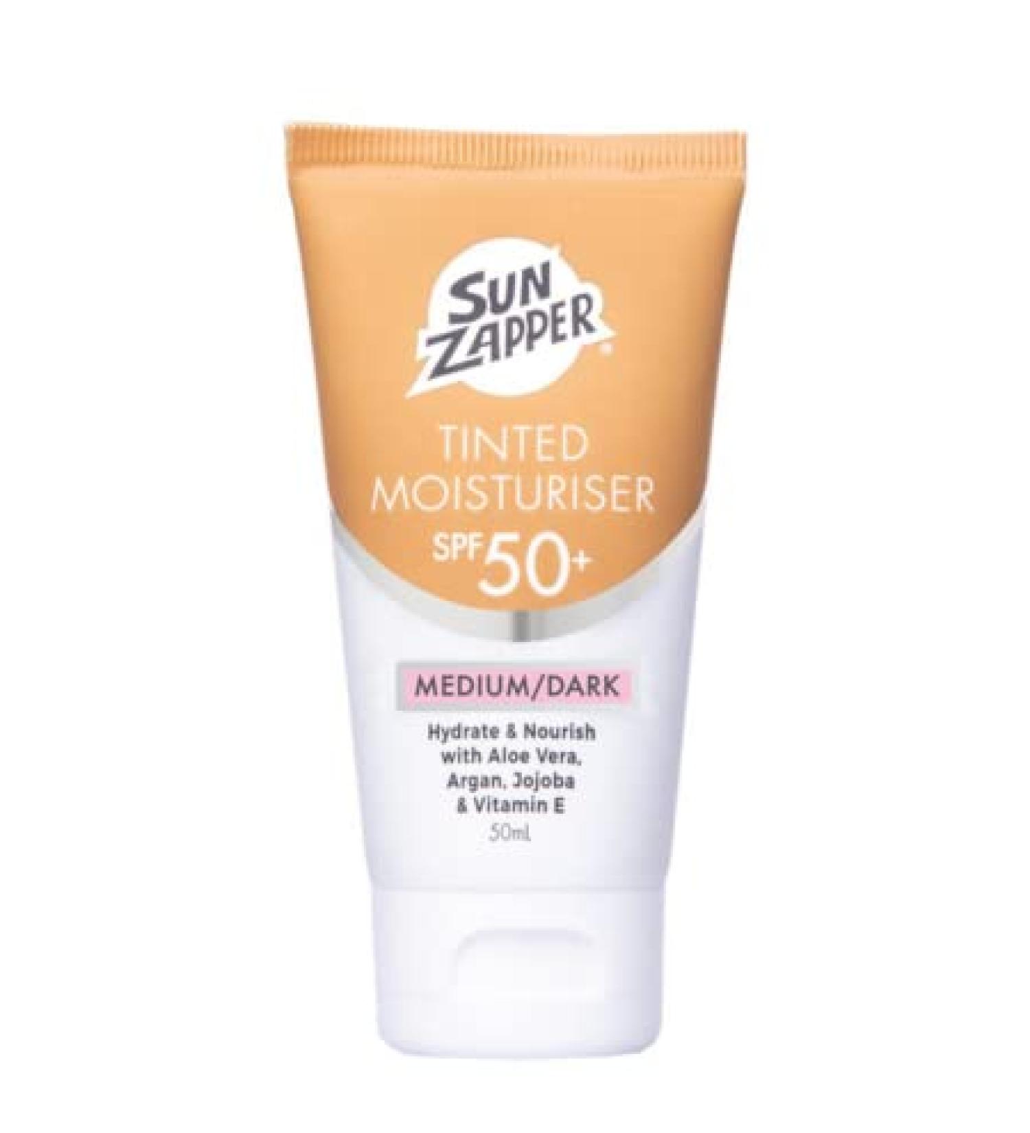 Sun Zapper BB Cream SPF 50+ Medium/Dark Tinted Moisturizer 50mL - Made in Australia - Buy Online on GoSupps.com