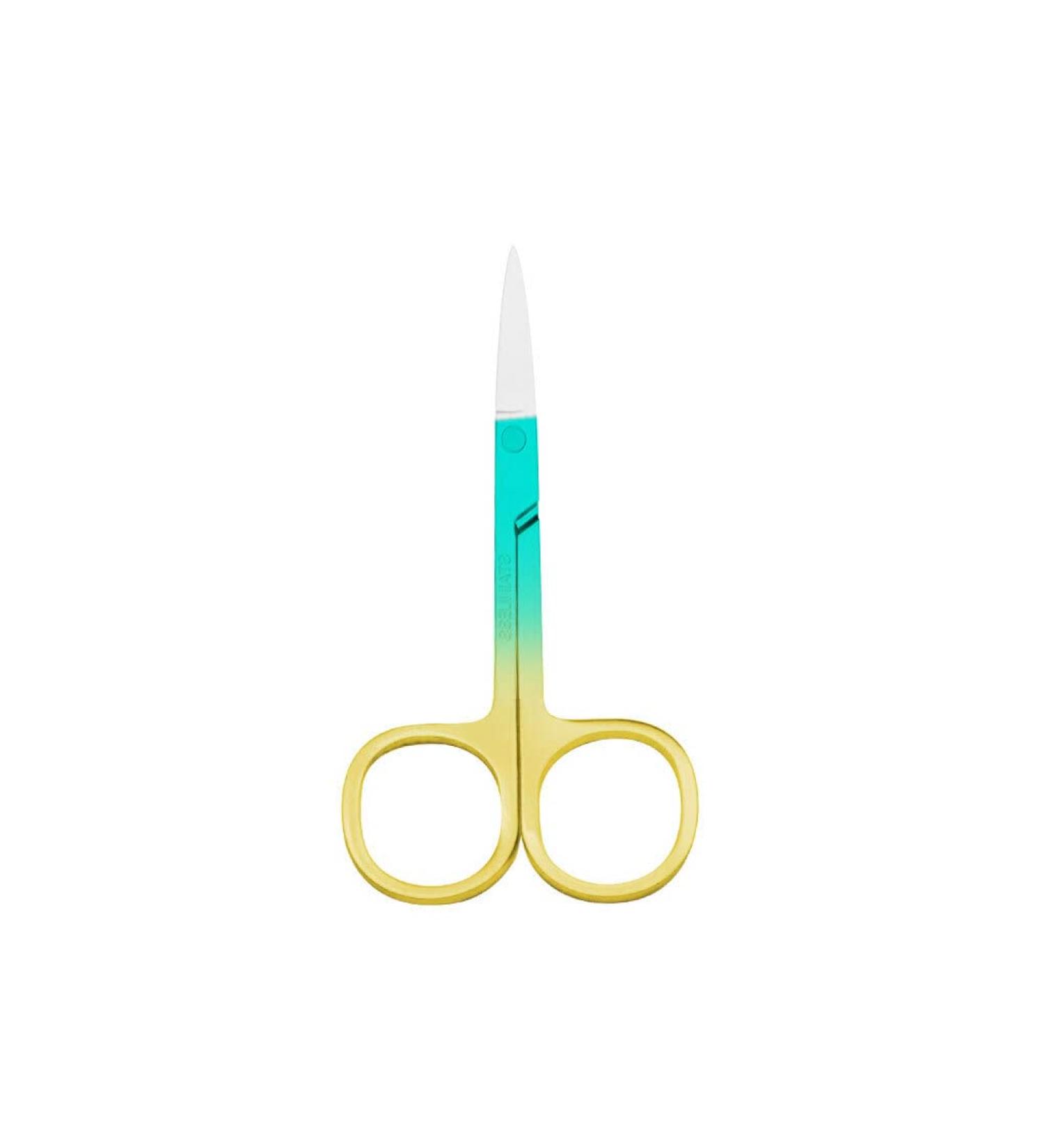 IOIUSKKU Nail Cuticle Nippers Stainless Steel Scissors Eyebrow Trimmer Trimming Tool Spray Green Gold - Buy Online on GoSupps.com