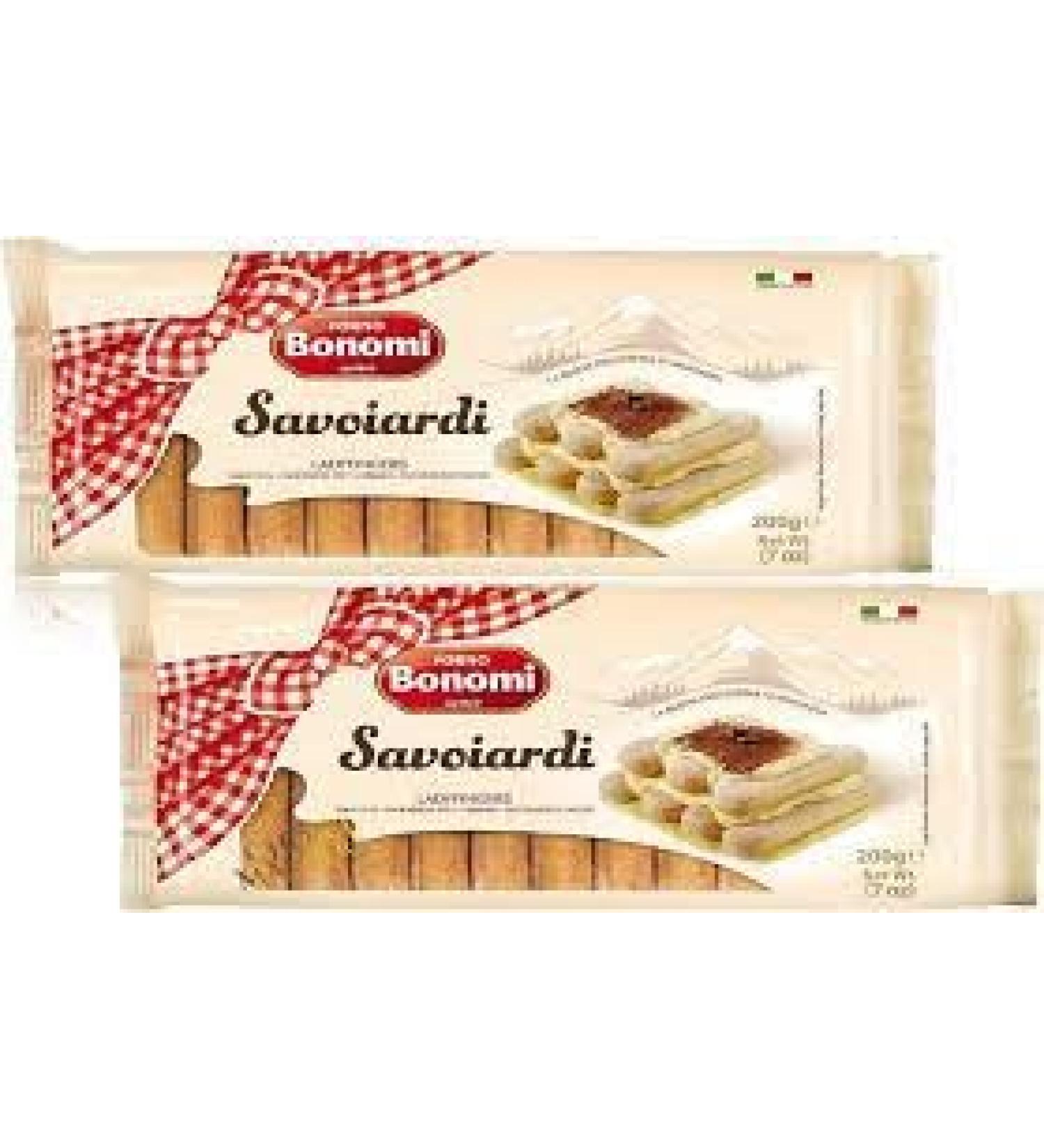 Forno Bonomi Savoiardi 200gm (Pack Of 2) | An Assortment of Culinary Delights | Discerning Tastes | Premium Cookies | A Symphony of Italian Flavors | Artisanal Delights - Buy Online on GoSupps.com