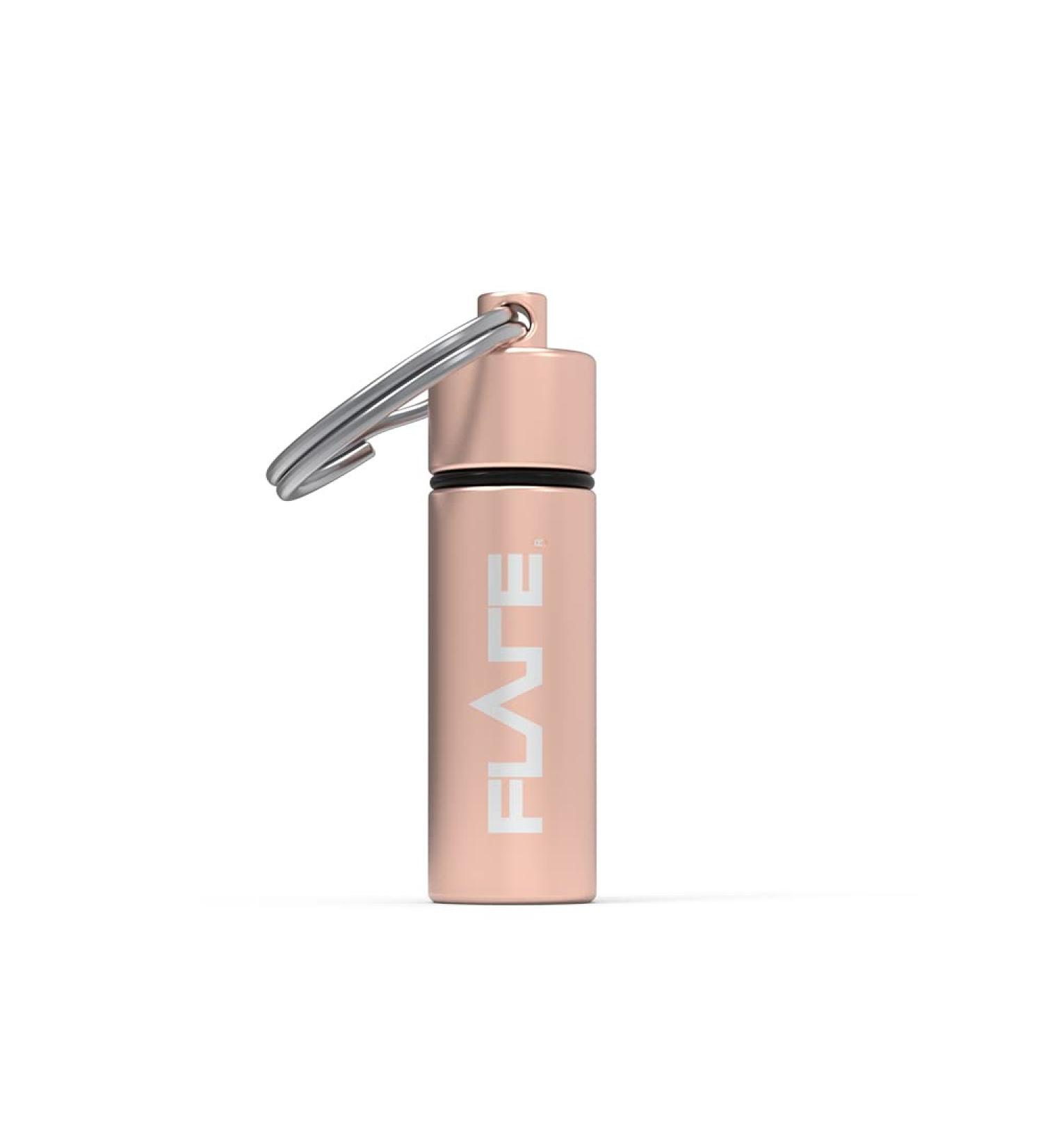 Flare Audio Capsule Rose Gold - Durable Lightweight Aluminum Keychain - Waterproof - Buy Online on GoSupps.com