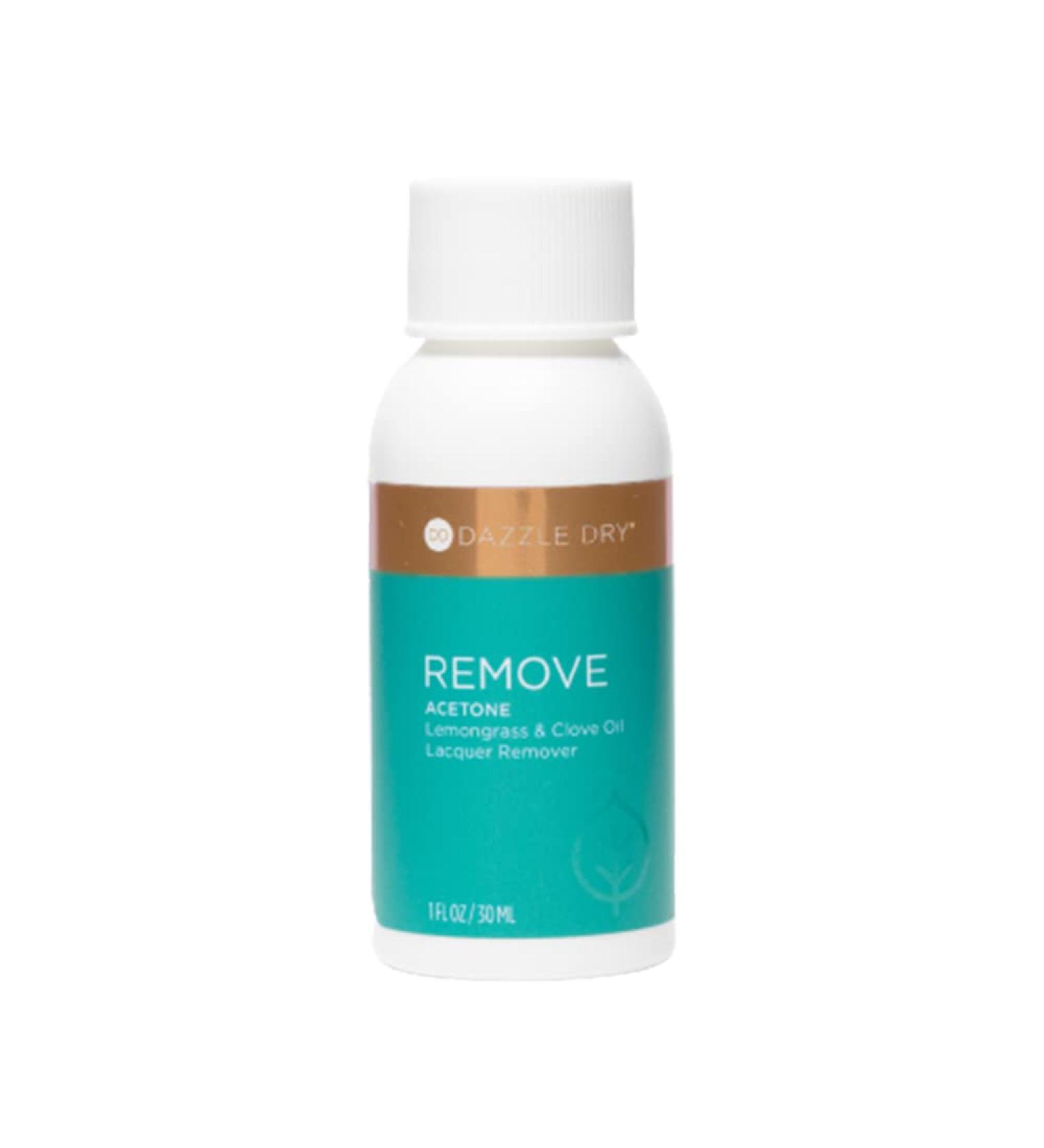 Dazzle Dry Lemongrass + Clove Oil Lacquer Remover 1 Fl Oz - Gentle Acetone-Free Formula - Buy Online on GoSupps.com