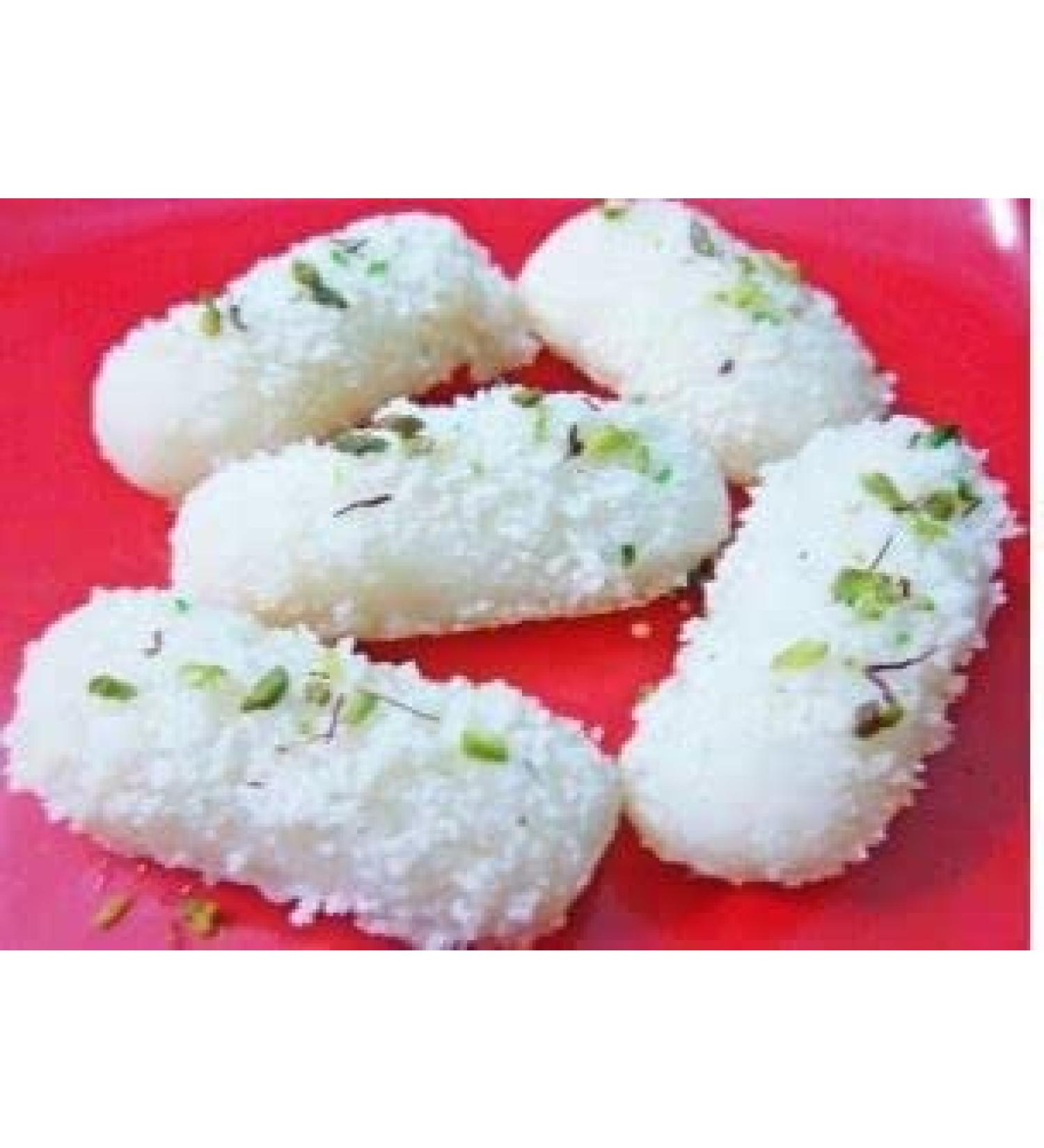 White Chum Chum Coconut 2kg Indian Traditional Sweet Best Gift For All Occasions Raksha Bandhan Marriage Diwali Holi Ganesh Chaturthi Festival Treat For Family & Friends