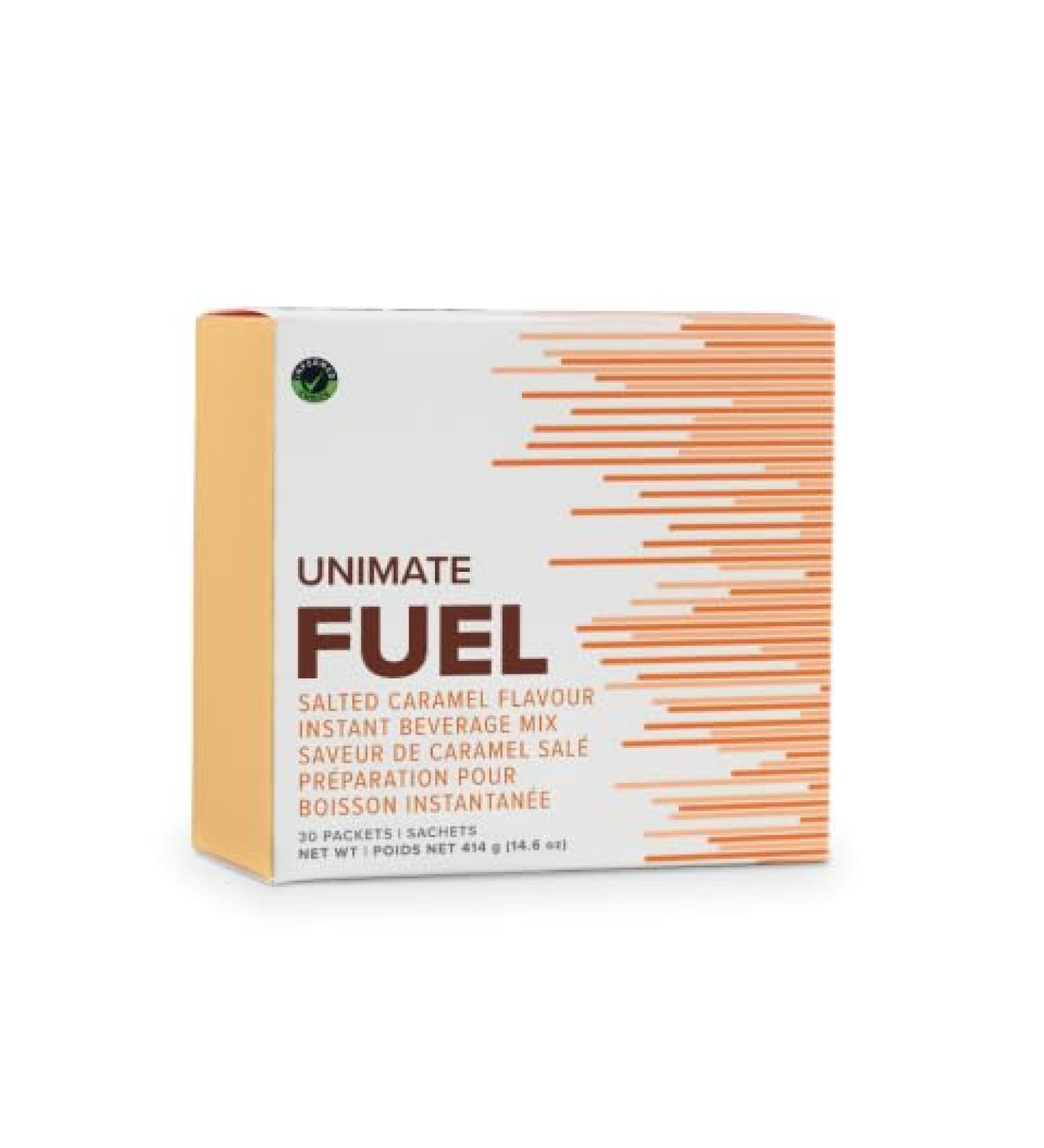 Unimate Fuel Salted Caramel Flavour Instant Beverage 28 Sachets 24.6 g - Buy Online on GoSupps.com