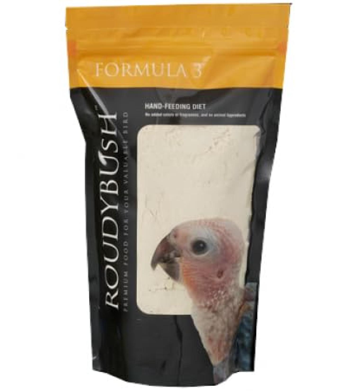 Roudybush Formula 3 Baby Bird/Parrot Hand Feeding Food 24oz (0.68KG) - Buy Online on GoSupps.com