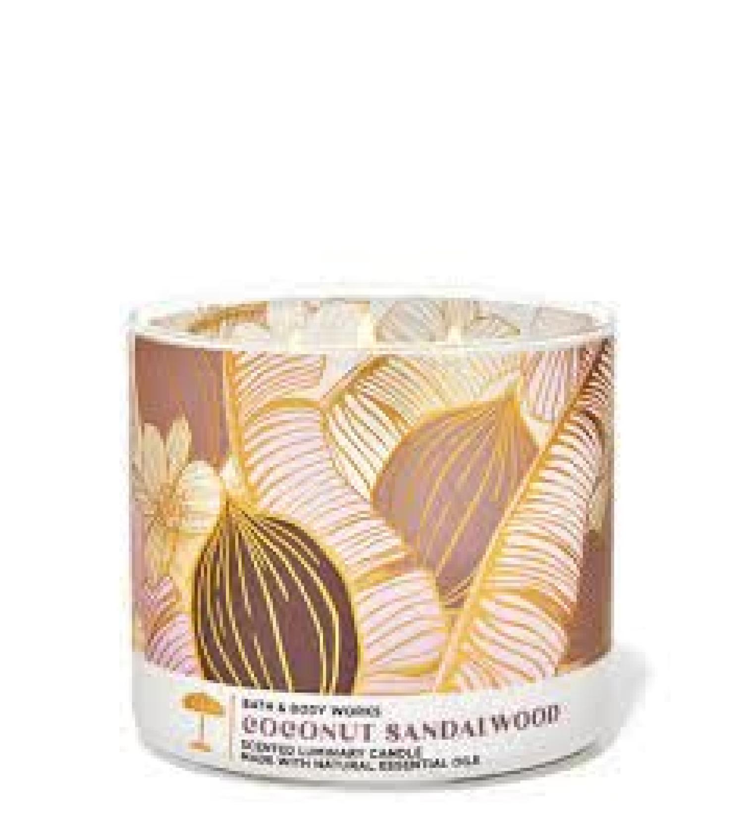 Coconut & Sandalwood 3 Wick Candle 14.5 oz / 411 g