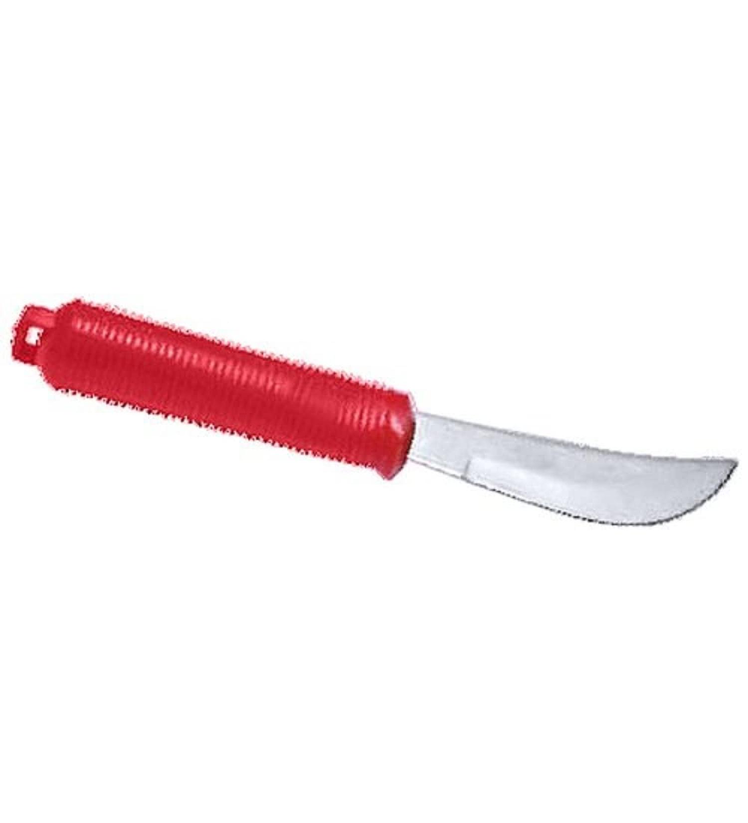 NRS Healthcare Red Handled Cutlery - Rocker Knife
