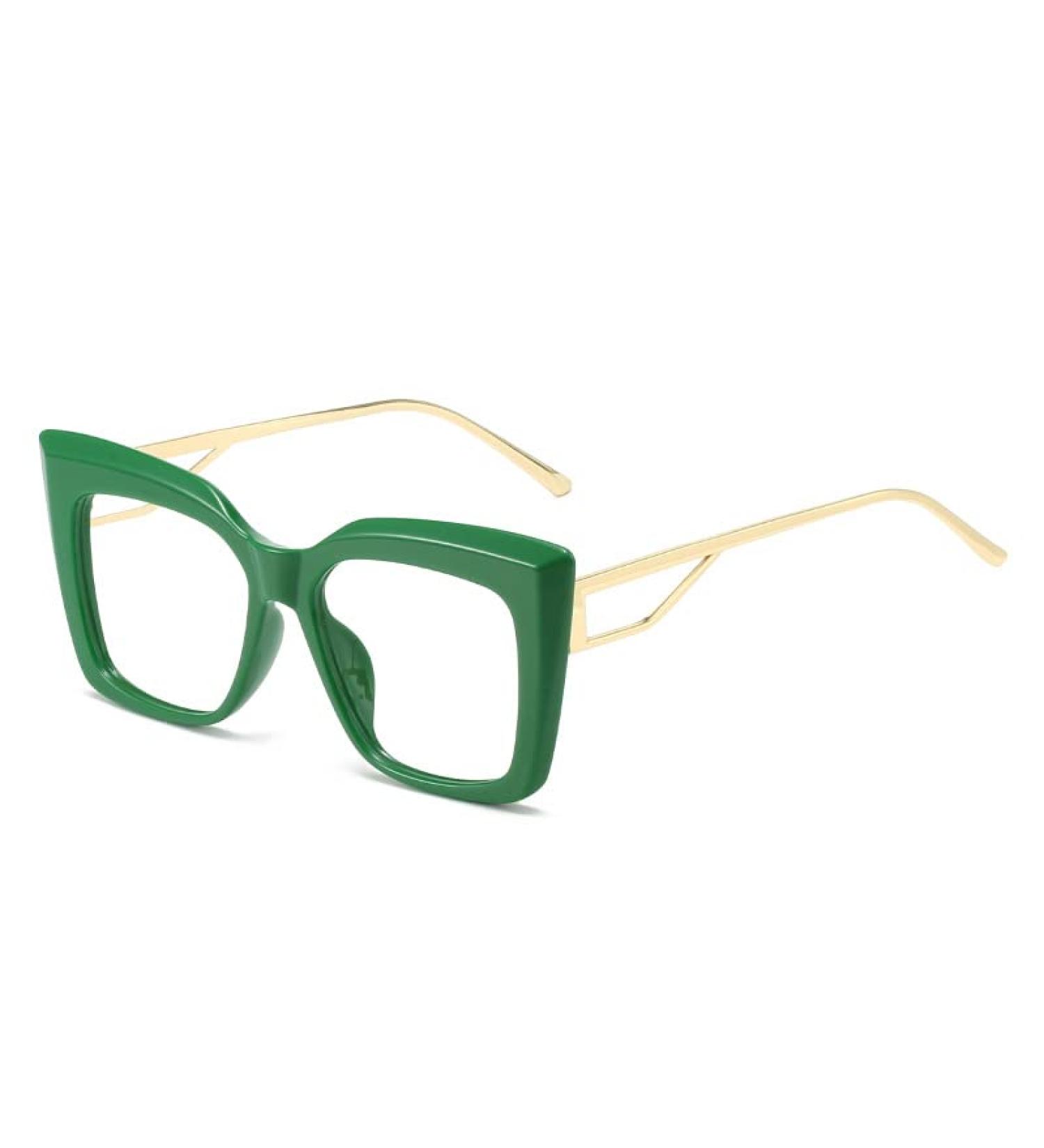 Shop Anti-Glare Blue Light Blocking Reading Glasses for Women - Oversized +1.00 Green-Tortoiseshell Presbyopic Glasses - Buy Online on GoSupps.com