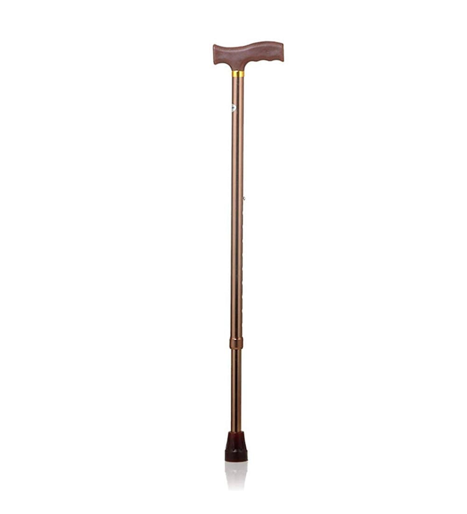 Walking Stick Crutch for Elderly Elderly Telescopic Walking Stick Lightweight Aluminum Height Adjustable Walking Support for Men Women with Handle Bright Day
