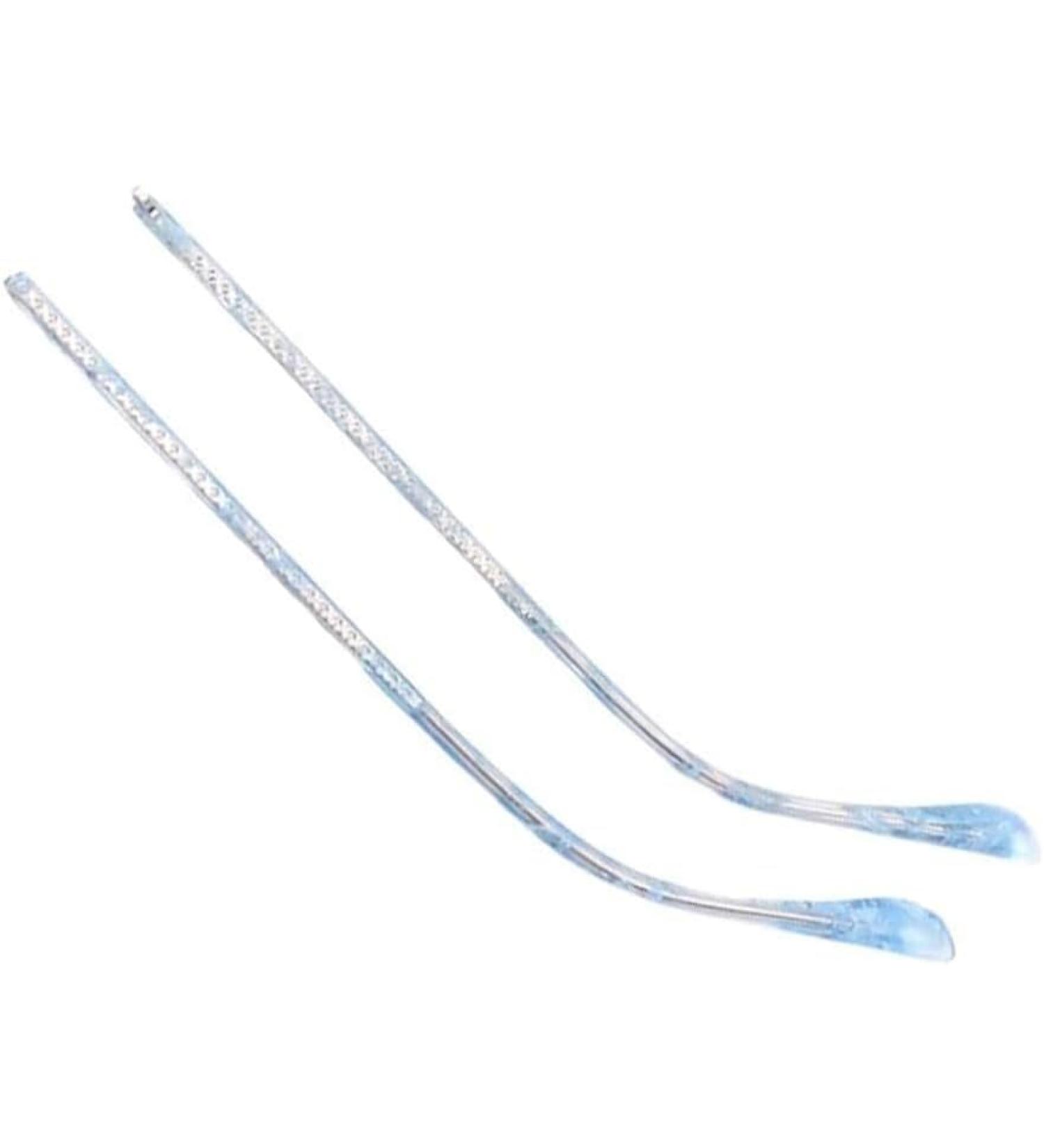 Deebow Glasses Spare Bar - Transparent Blue Plastic Replacement Legs | Eyewear Repair Parts - 1 Pair - Buy Online on GoSupps.com