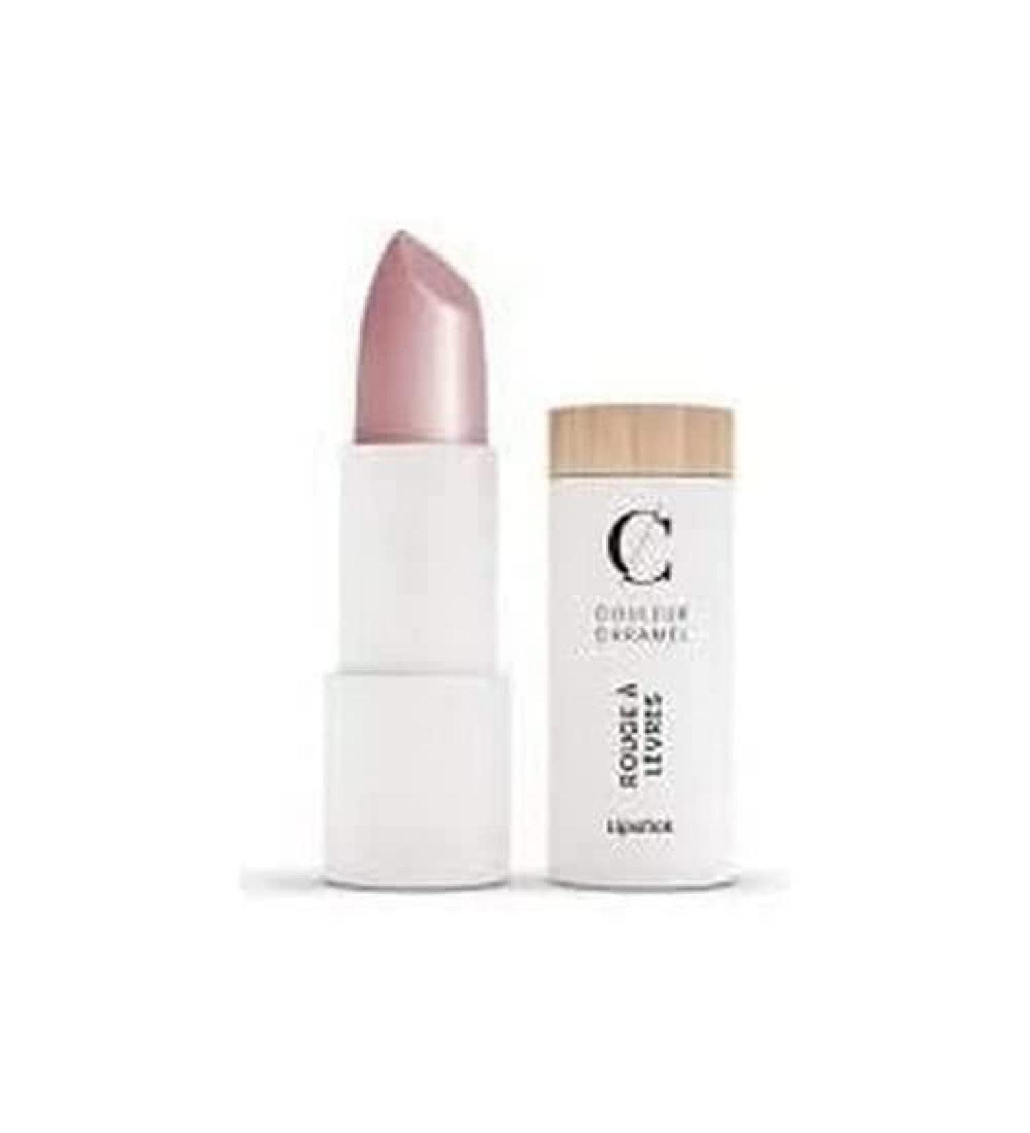 Couleur Caramel Metallic Lipstick, No. 205 Pale Pink Organic, 3.5 g