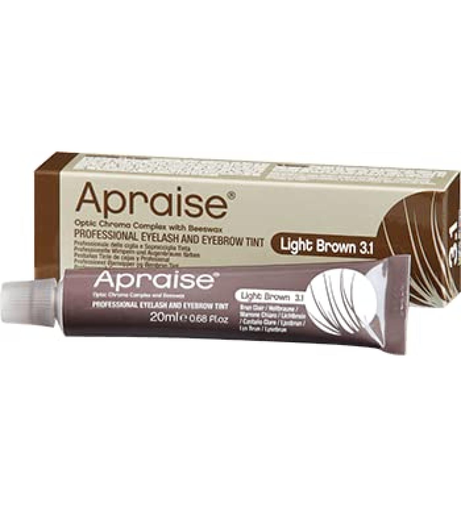 Apraise Professional Eyelash & Eyebrow Tint No.3.1 Light Brown 20ml - Enhance Your Look! - Buy Online on GoSupps.com
