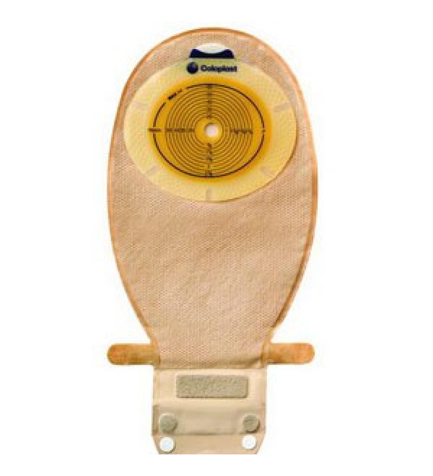 Coloplast Sensura #15521 One Piece EasiClose Wide Outlet 3/8" to 3" Non-Convex Standard Wear Transparent- Pack of 10