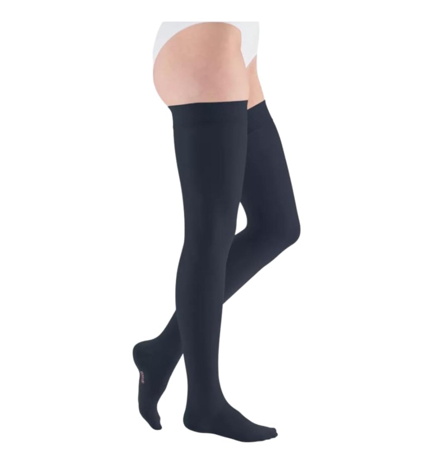 Medi Medive Elegance Compression Stockings for Women - Open Tip CCL2 - Far Nubic Ligament - Marine - Size Gr.III Short - Buy Online on GoSupps.com