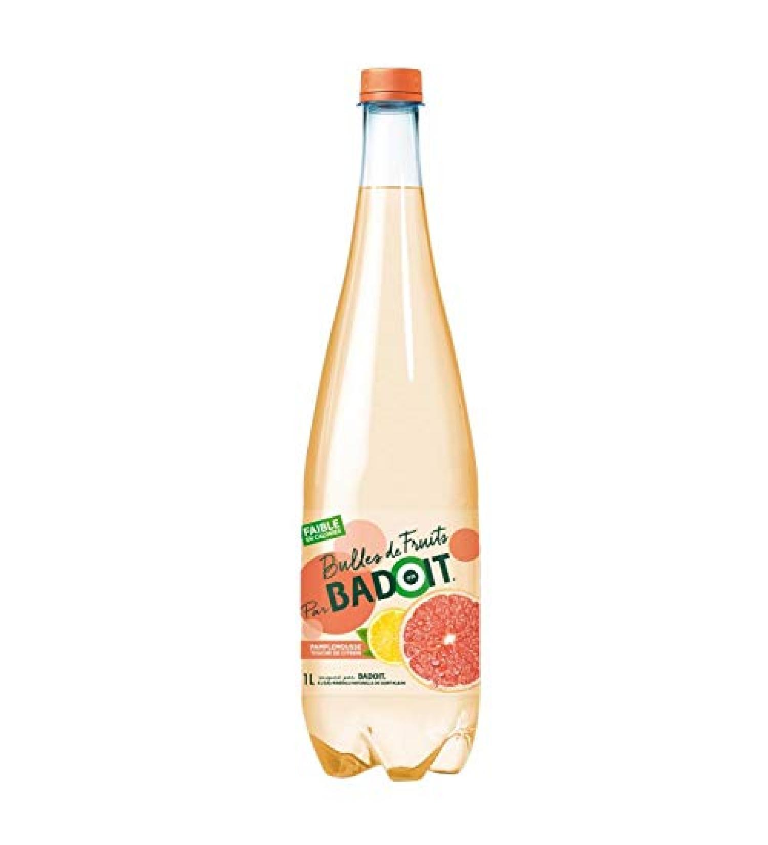 BADOIT|Fruit Bubbles Lemon Touch of Lime 1L|(Pack of 4)|Best Deal