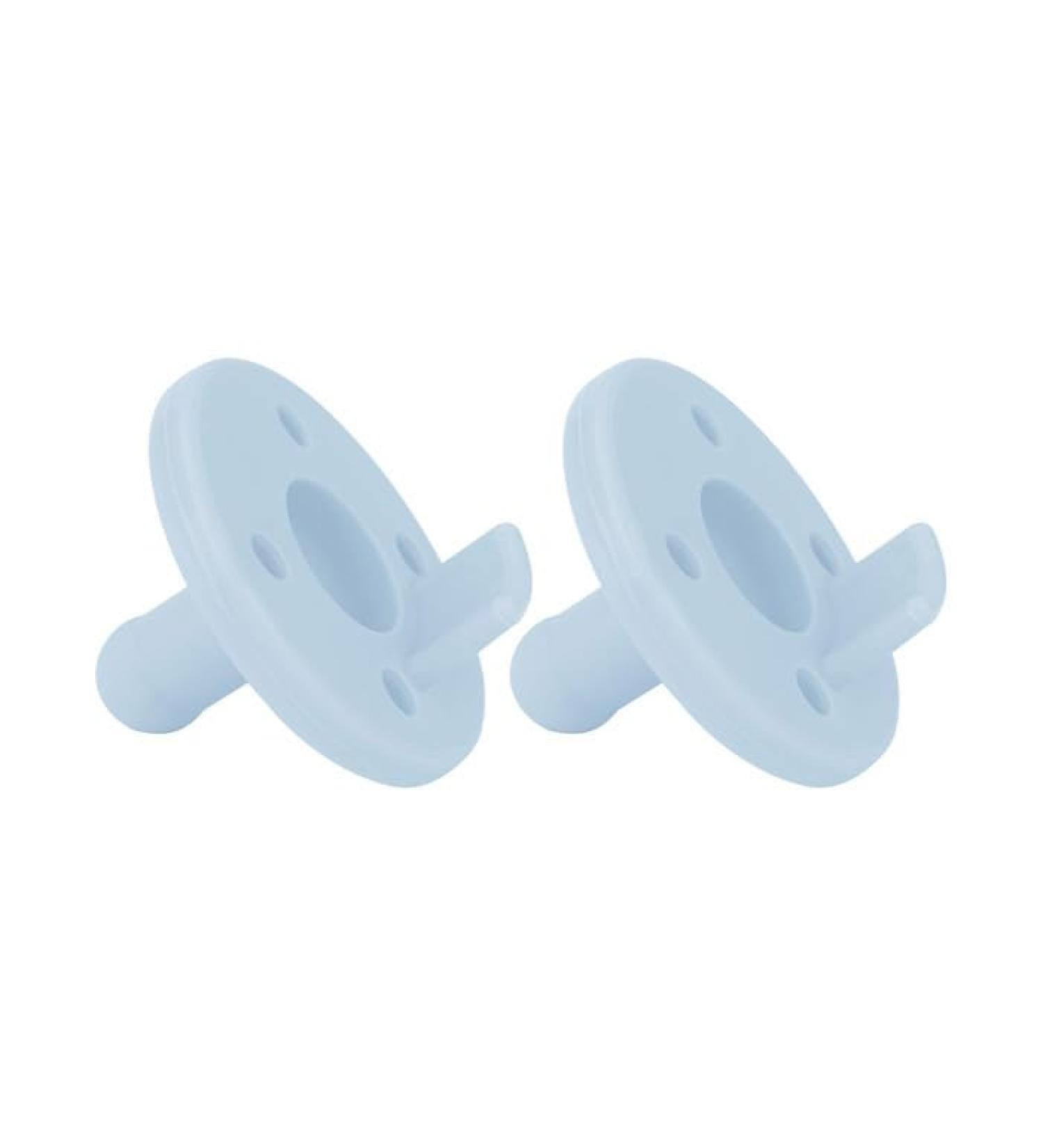 MinikOiOi Finger-in-Mouth Pacifier Basics - Blue Pair | International Shipping - Buy Online on GoSupps.com