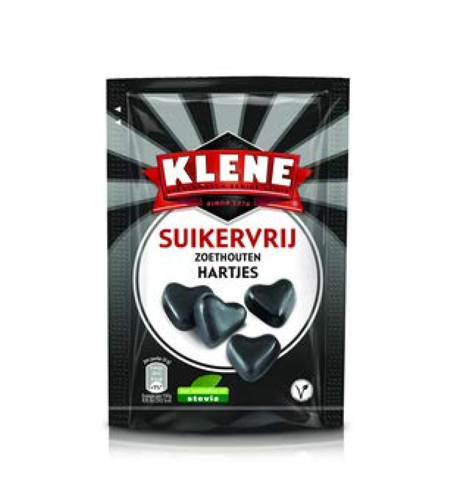 Klene sachet coeurs r glisse sans sucre 105 gr 12x | Poids total 1260 gr