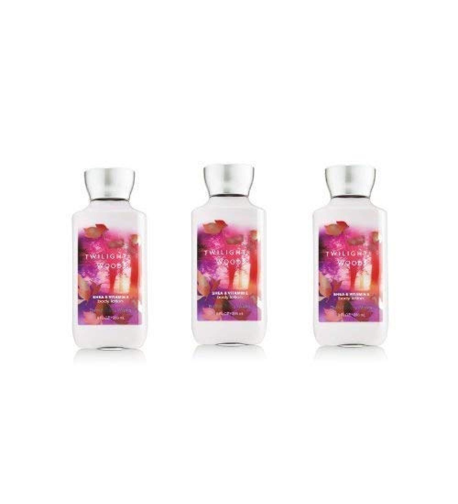 Bath & Body Works Twilight Woods Signature Collection Body Lotion 8 fl oz (236 ml) - New Formula (3 Pack)