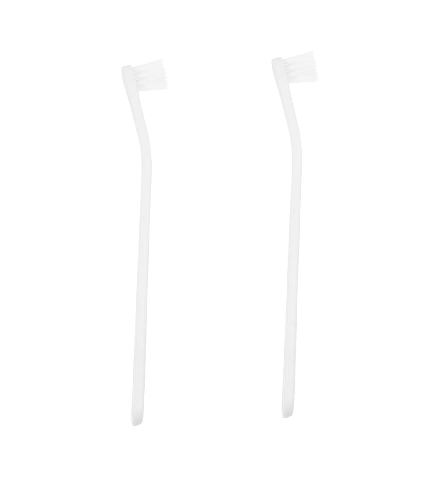 Beavorty 2pcs Home Oral Care Cleaning Dog Tooth Pet Manual Pets Supplies Soft-bristle Portable 1 count (Pack of 1) White - Buy Online on GoSupps.com