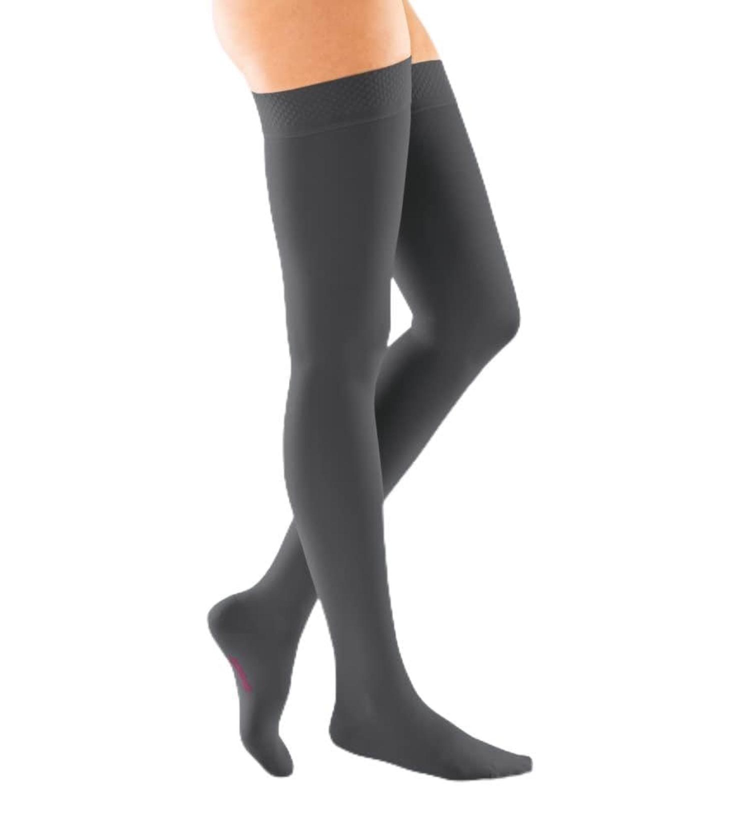 Medi Medive Forte Compression Stockings CCL 3 - Size III for Men & Women | Schenkelhoch | Medical Compression Stockings in Anthracite - Buy Online on GoSupps.com