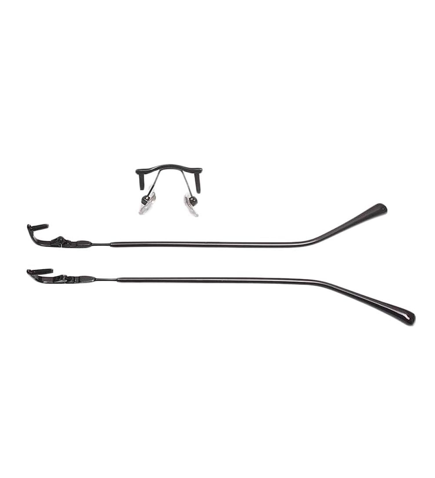 Buy Dookaa Black Metal Glasses Brackets - 1 Hole Repair Set for Borderless Glasses | International Shipping Available - Buy Online on GoSupps.com
