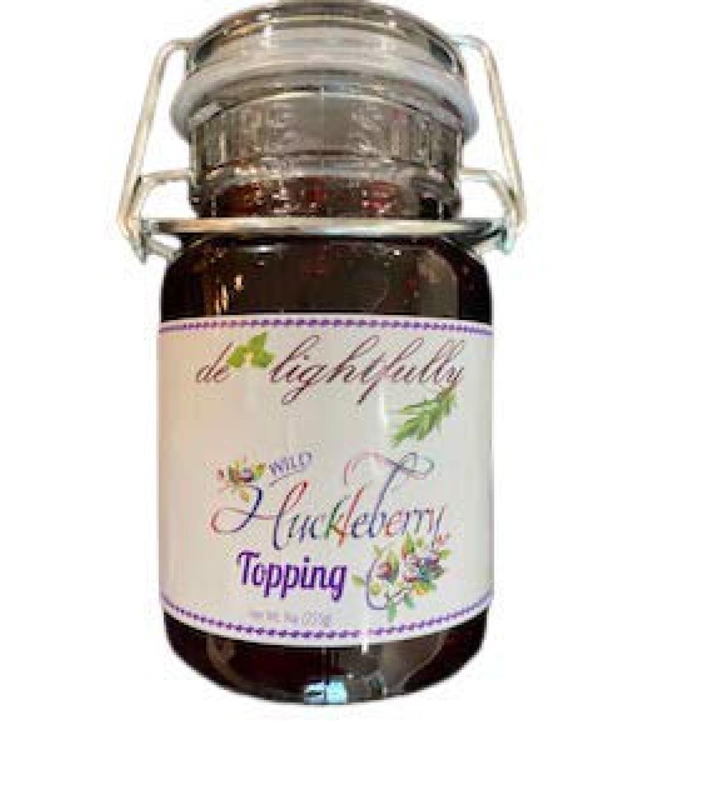 de'lightfully Wild Huckleberry Old Fashion Topping 9 oz