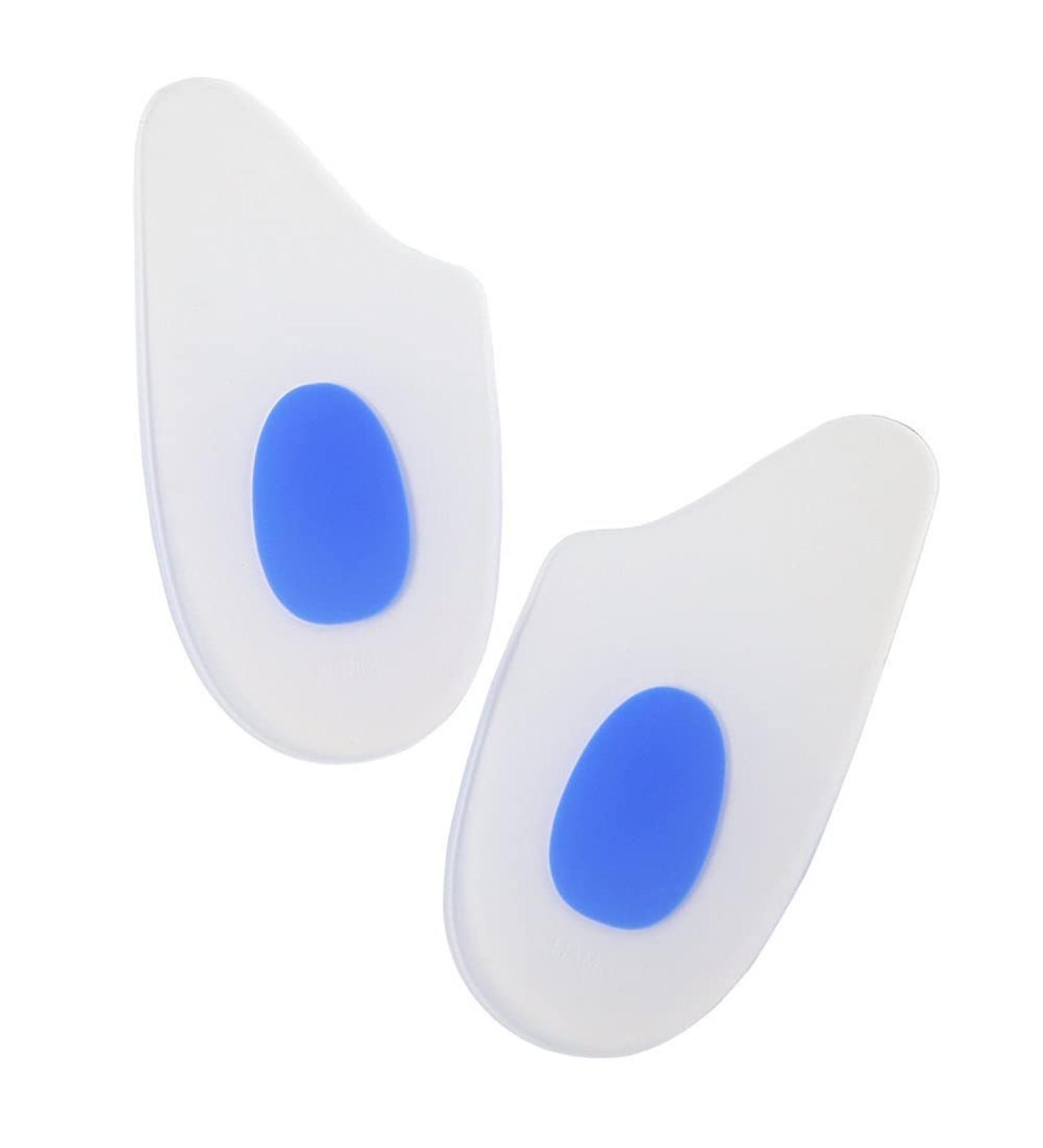 Buy Silicone Oblique Heel Pads for Men & Women - Shock Absorption Two-Color Medium Size (Blue) - International Shipping Available - Buy Online on GoSupps.com