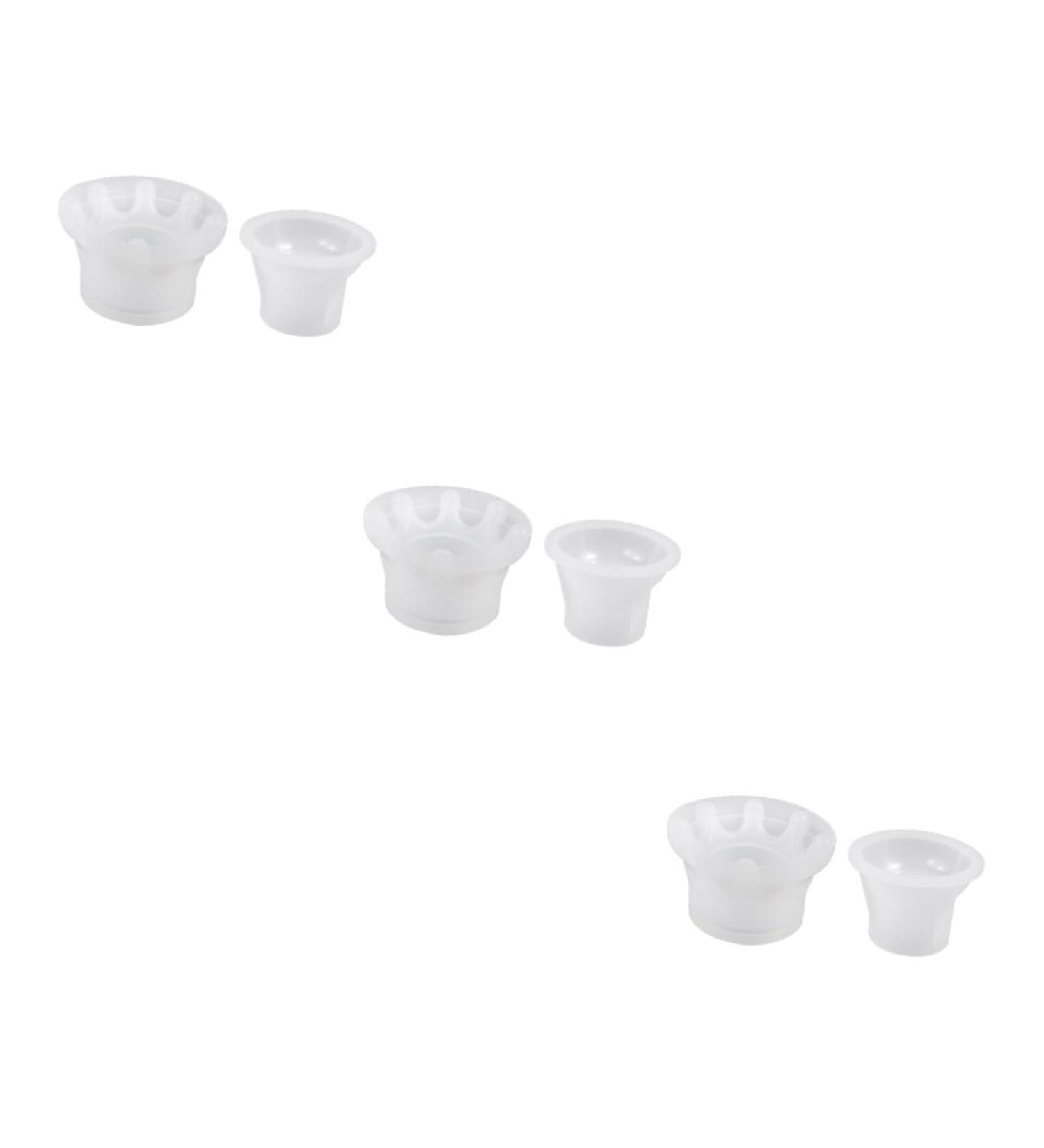 NUOBESTY 3 Pcs Crown Storage Box Silicone Mold Jewelry Boxes Earring Storage Organizer Diy Silicone Mold Whitex3pcs 10.5X7X6.5CMx3pcs - Buy Online on GoSupps.com